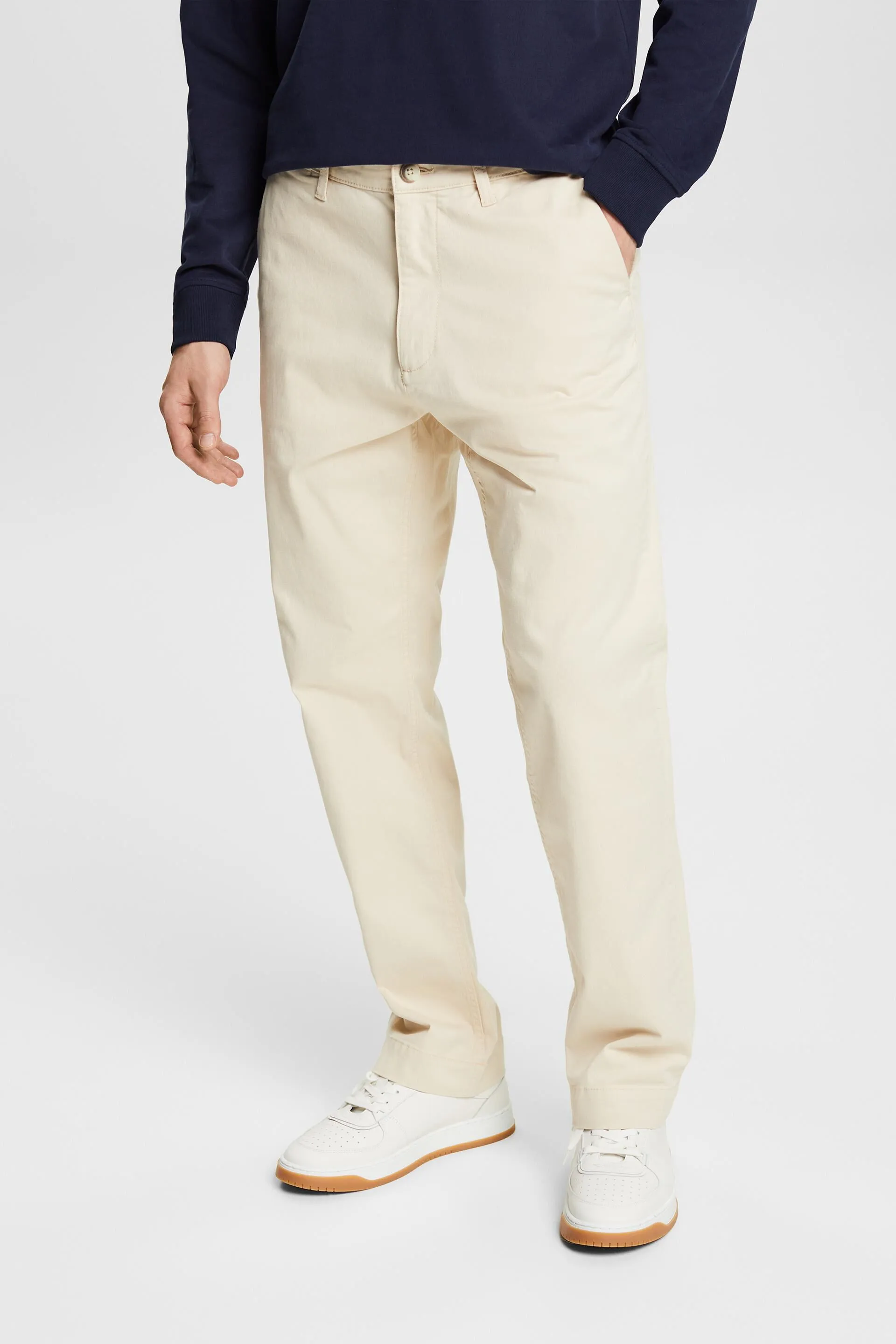 Pantaloni chino a gamba dritta in cotone