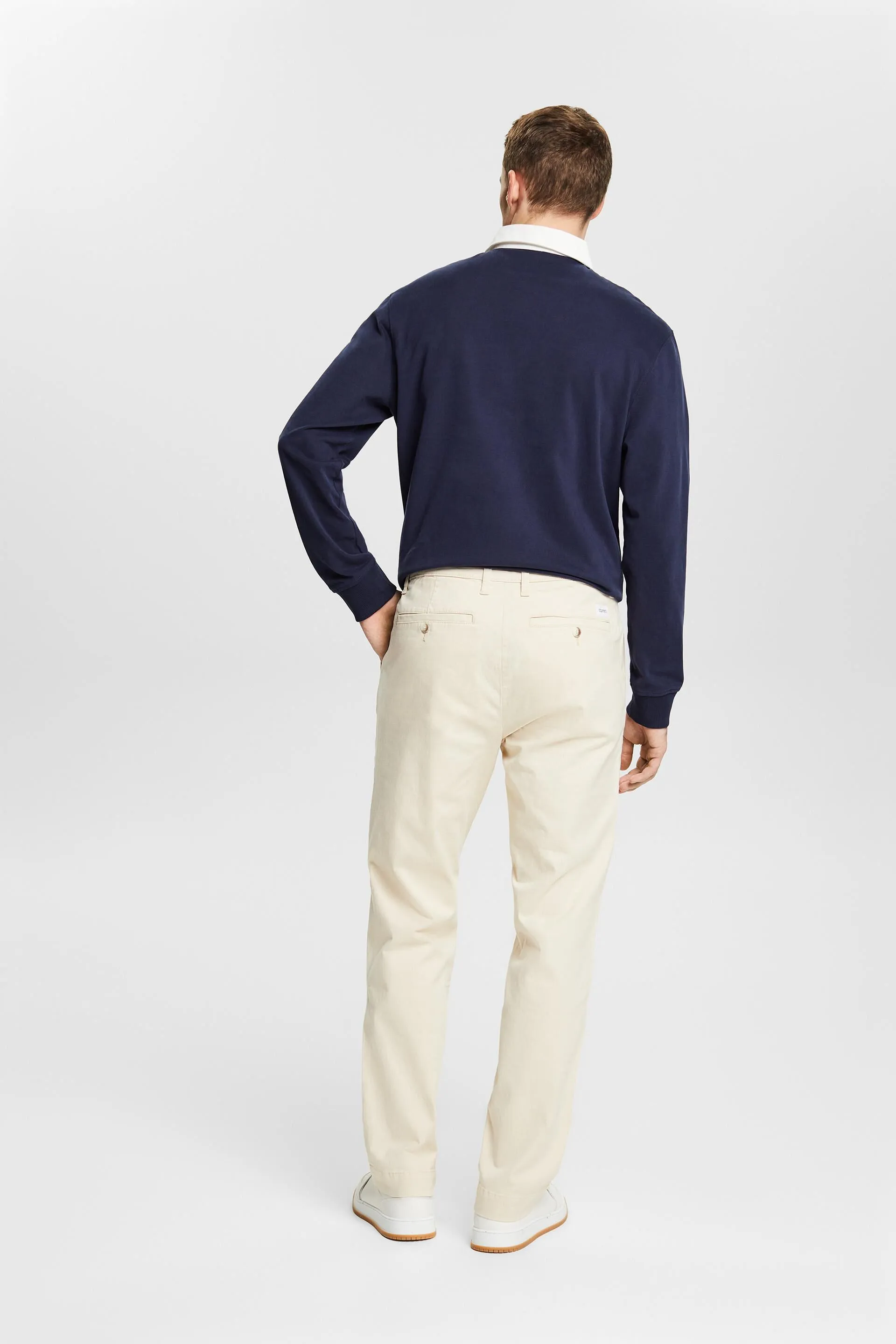 Pantaloni chino a gamba dritta in cotone