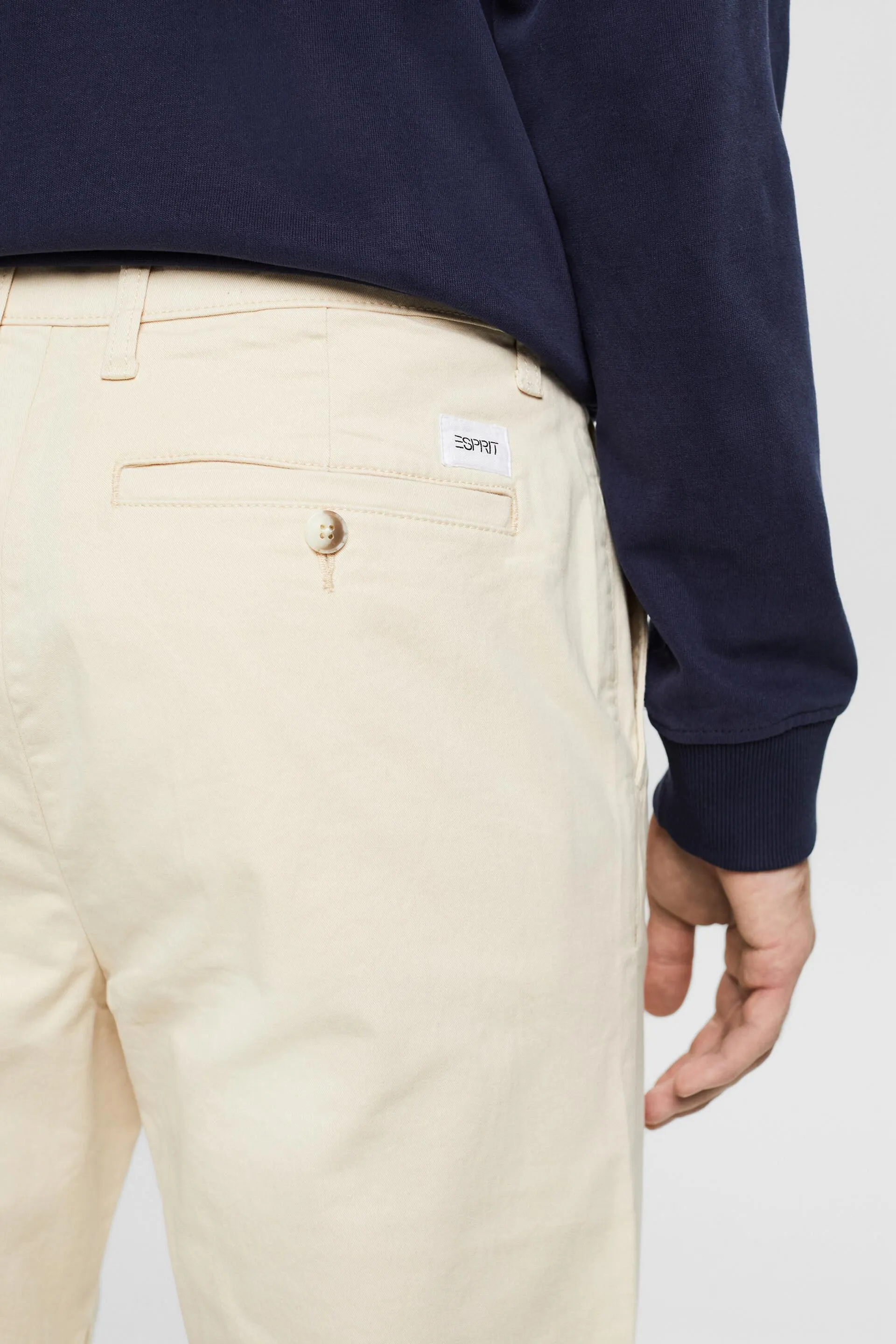 Pantaloni chino a gamba dritta in cotone