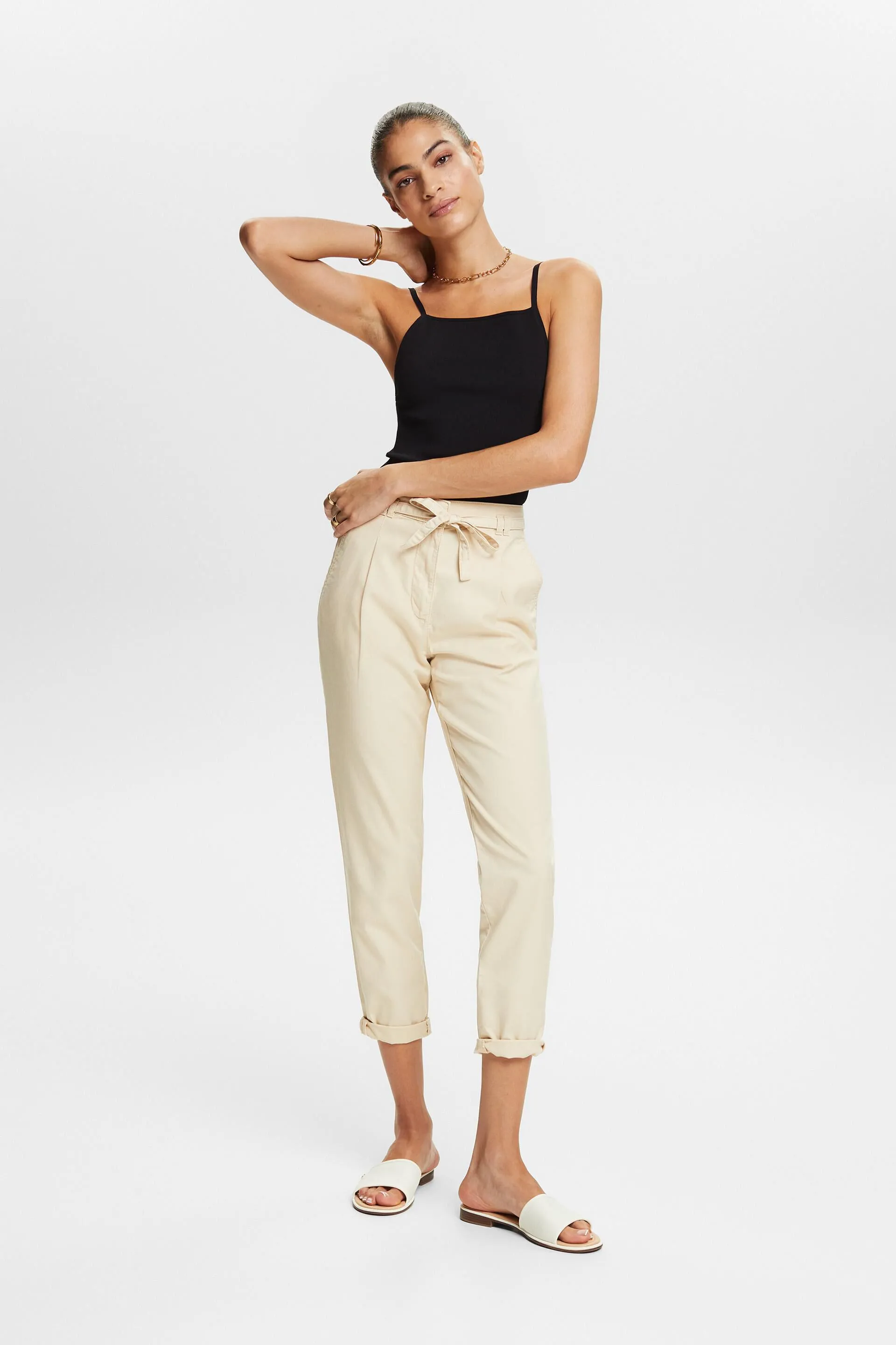 Pantaloni chino con cintura