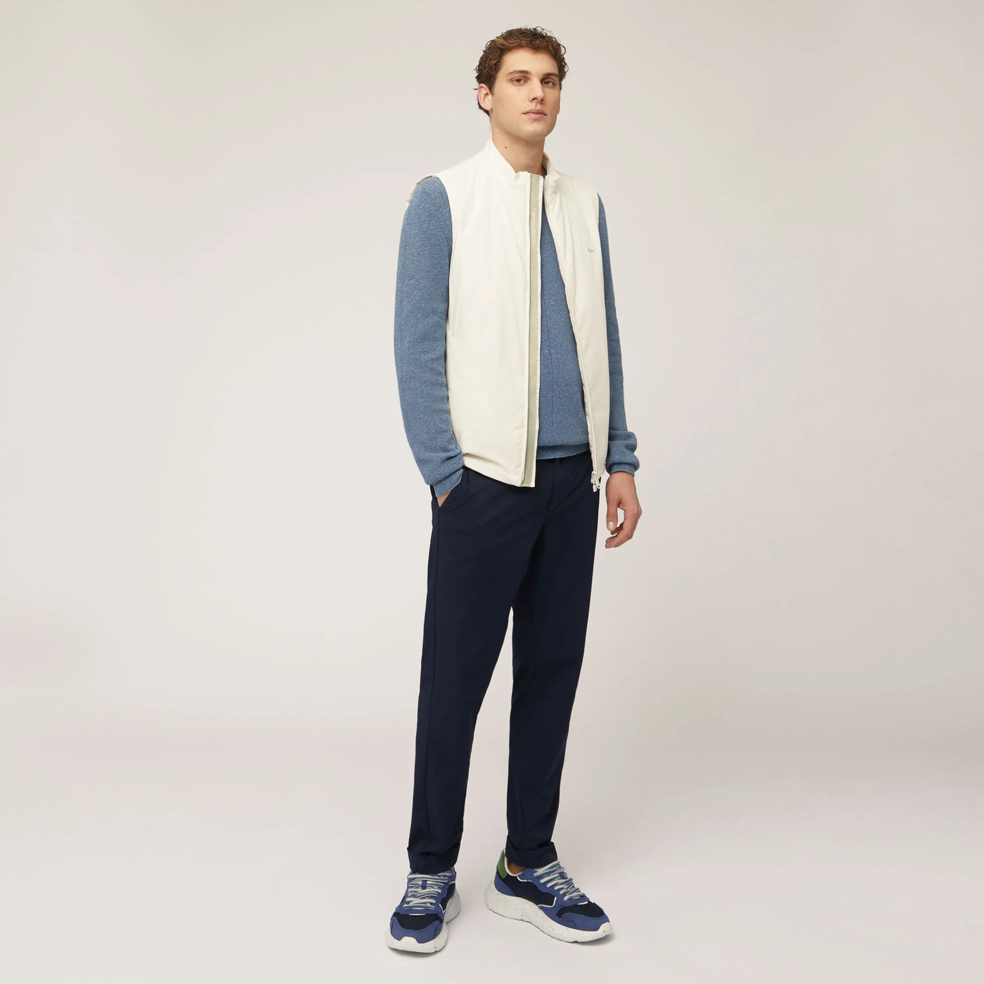 Pantaloni Chino Con Elastico
