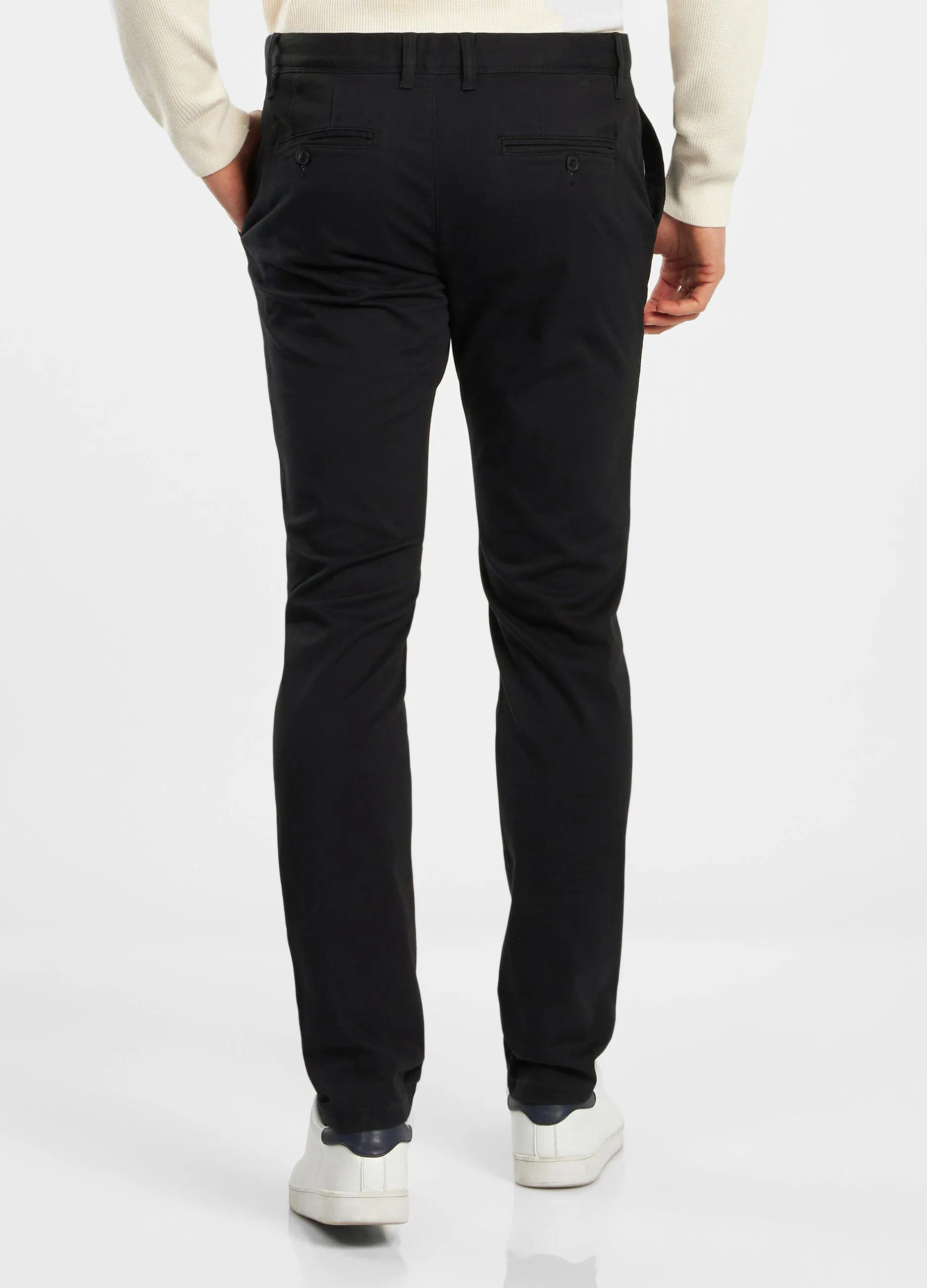 Pantaloni chino in cotone stretch uomo