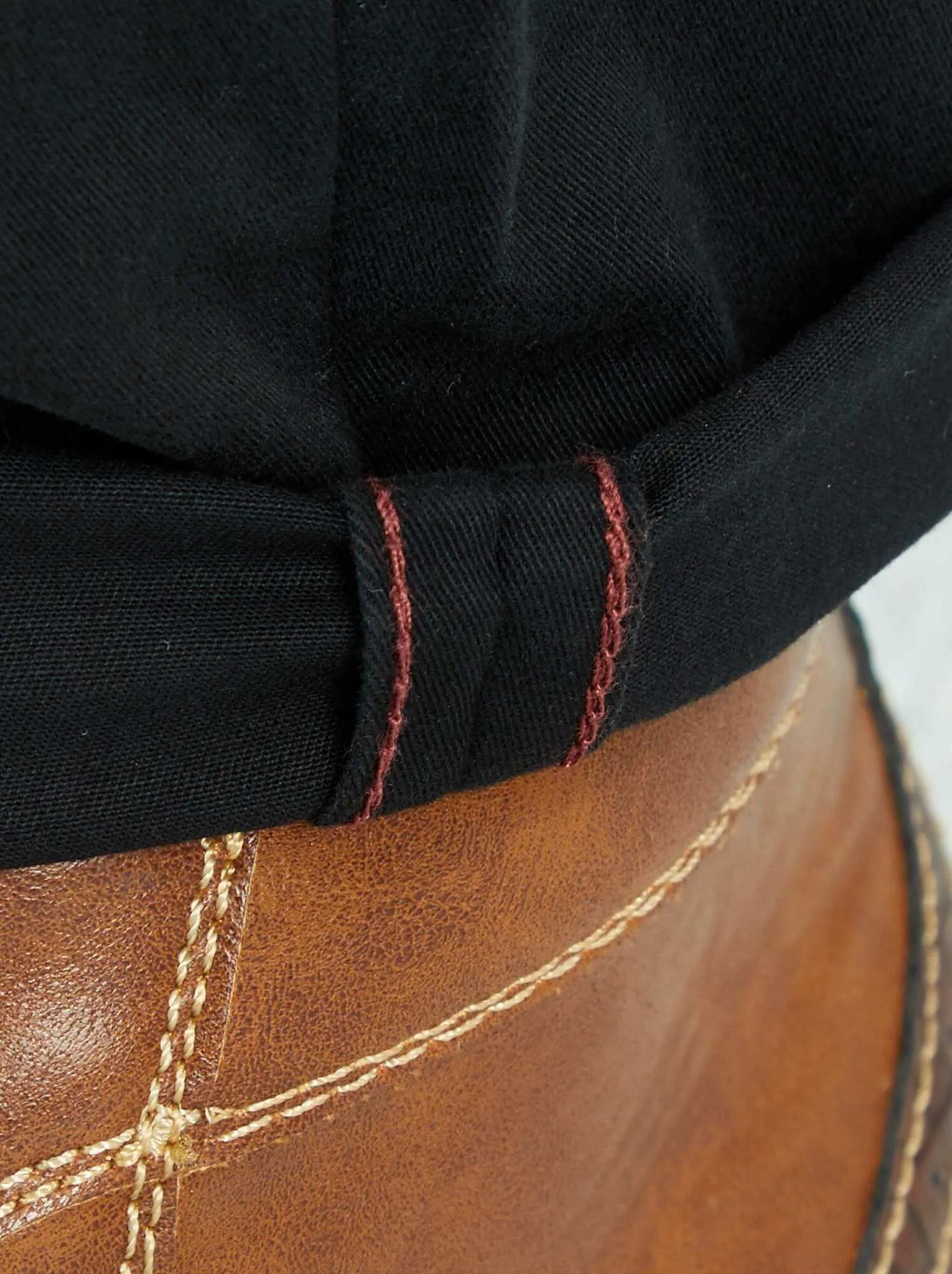 Pantaloni chino slim puro cotone L36 + 1 m 90 - Nero