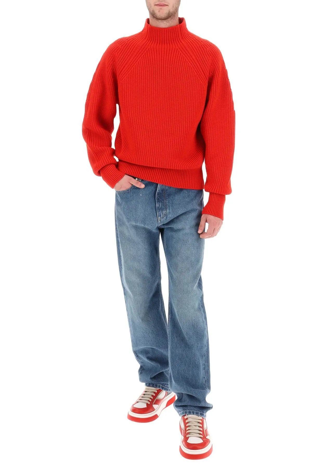 PANTALONI IN DENIM TAGLIO DRITTO