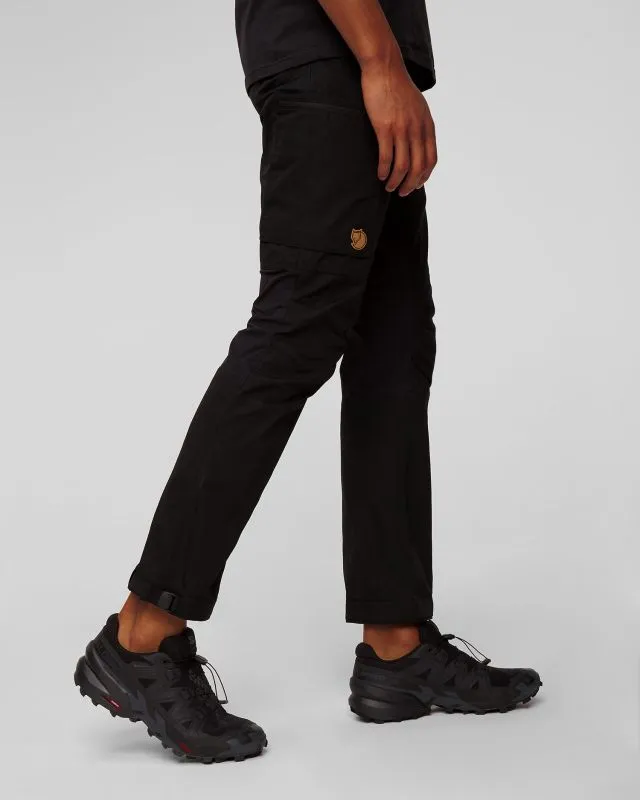 Pantaloni neri da trekking da uomo Fjallraven Kaipak Trousers M