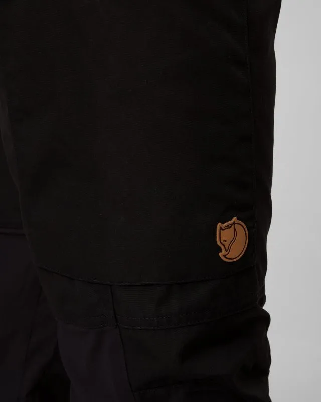 Pantaloni neri da trekking da uomo Fjallraven Kaipak Trousers M