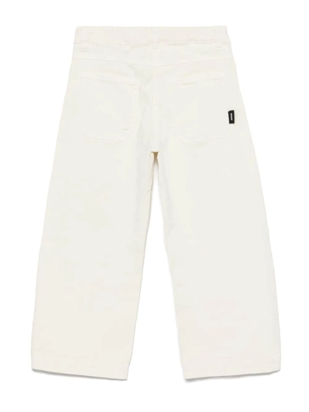 Pantaloni per bambino Aspesi Kids bianco con design dritto