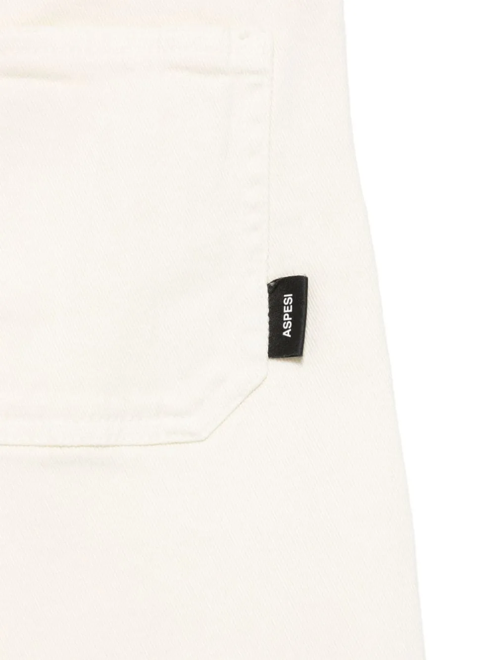 Pantaloni per bambino Aspesi Kids bianco con design dritto