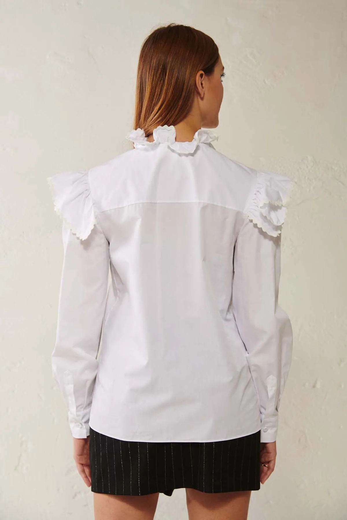 PHILOSOPHY di Lorenzo Serafini Camicia con rouches