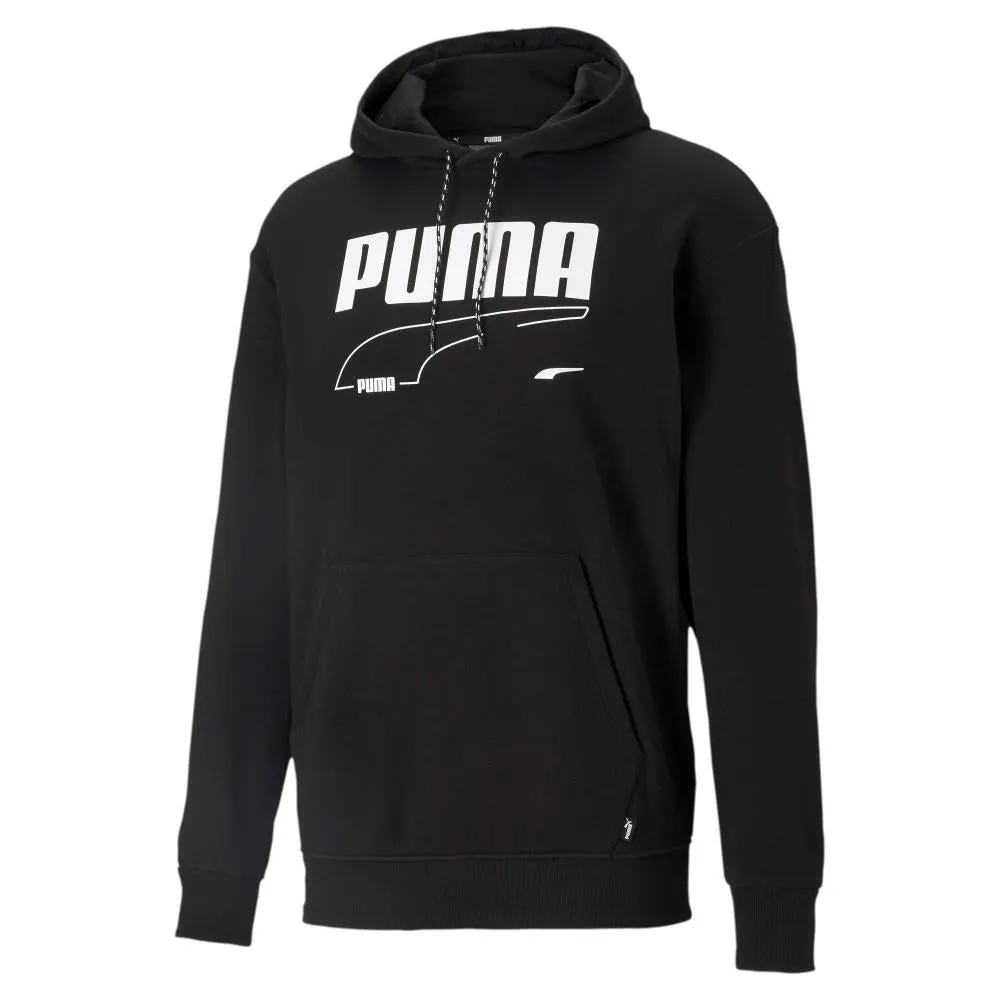 Puma felpa con cappuccio da uomo REBEL Hoodie TR 585742 01 nero