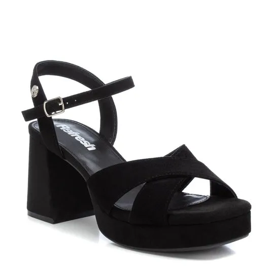 REFRESH Sandalo Tacco Medio Donna - 171944 Nero  