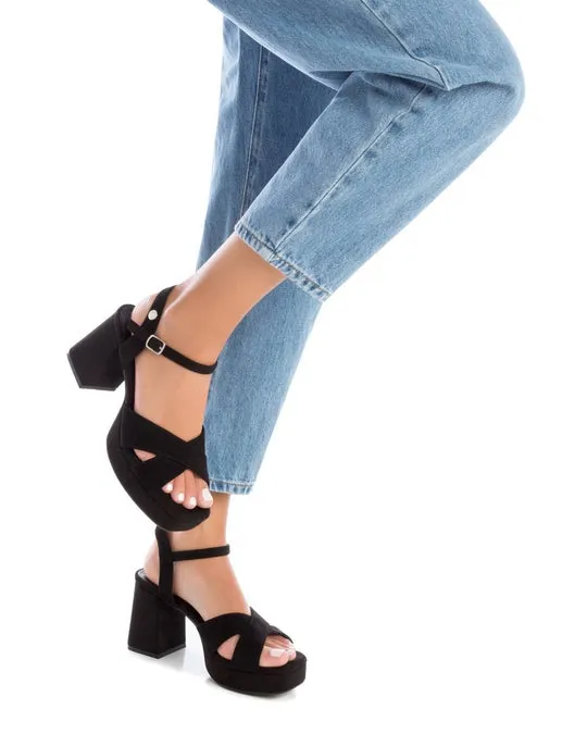 REFRESH Sandalo Tacco Medio Donna - 171944 Nero  