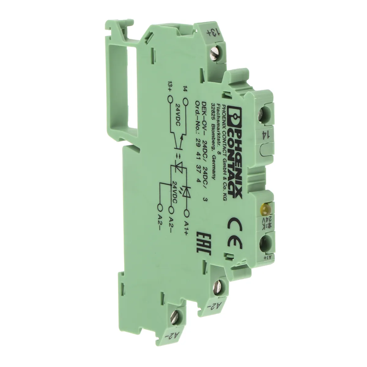 Relè a stato solido 2941374, Guida DIN DEK-OV- 24DC/24DC/3