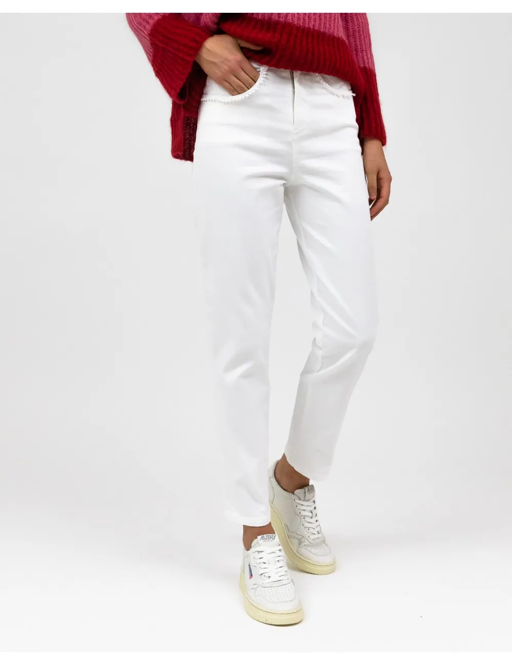 Rialto 48 - Pantalone Giglio Bianco Donna