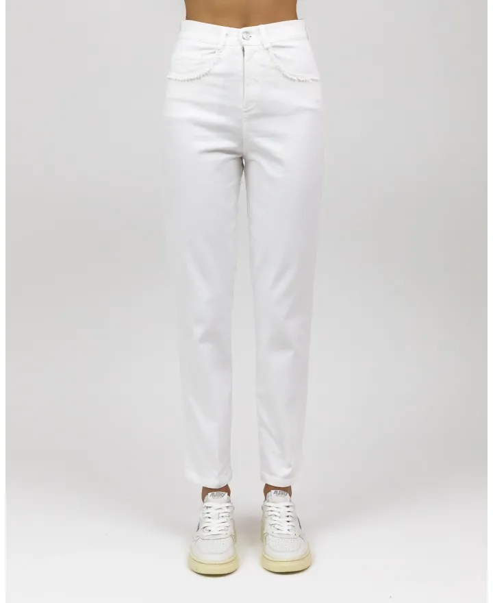 Rialto 48 - Pantalone Giglio Bianco Donna