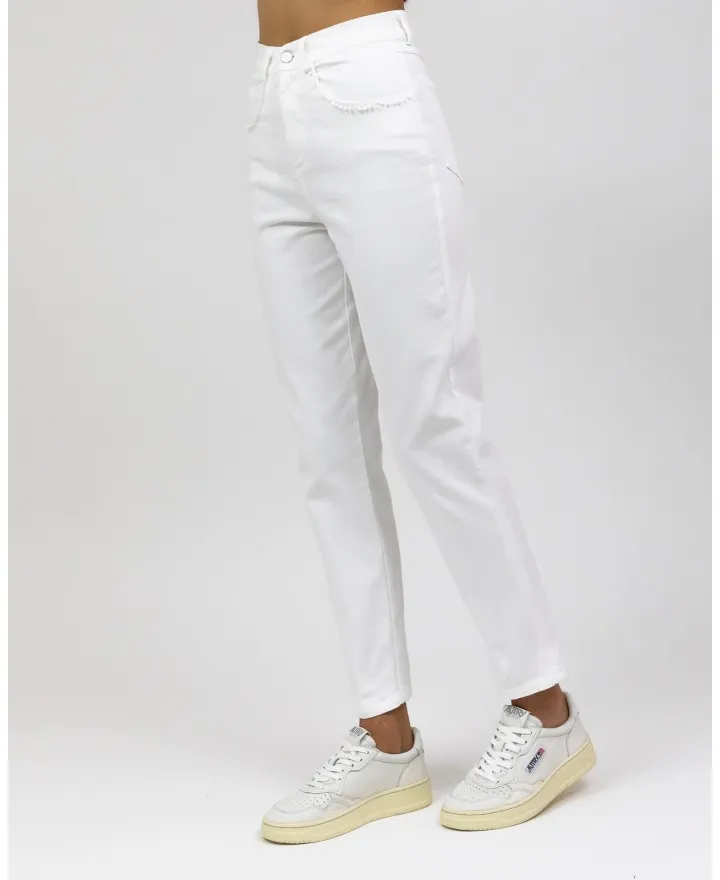 Rialto 48 - Pantalone Giglio Bianco Donna