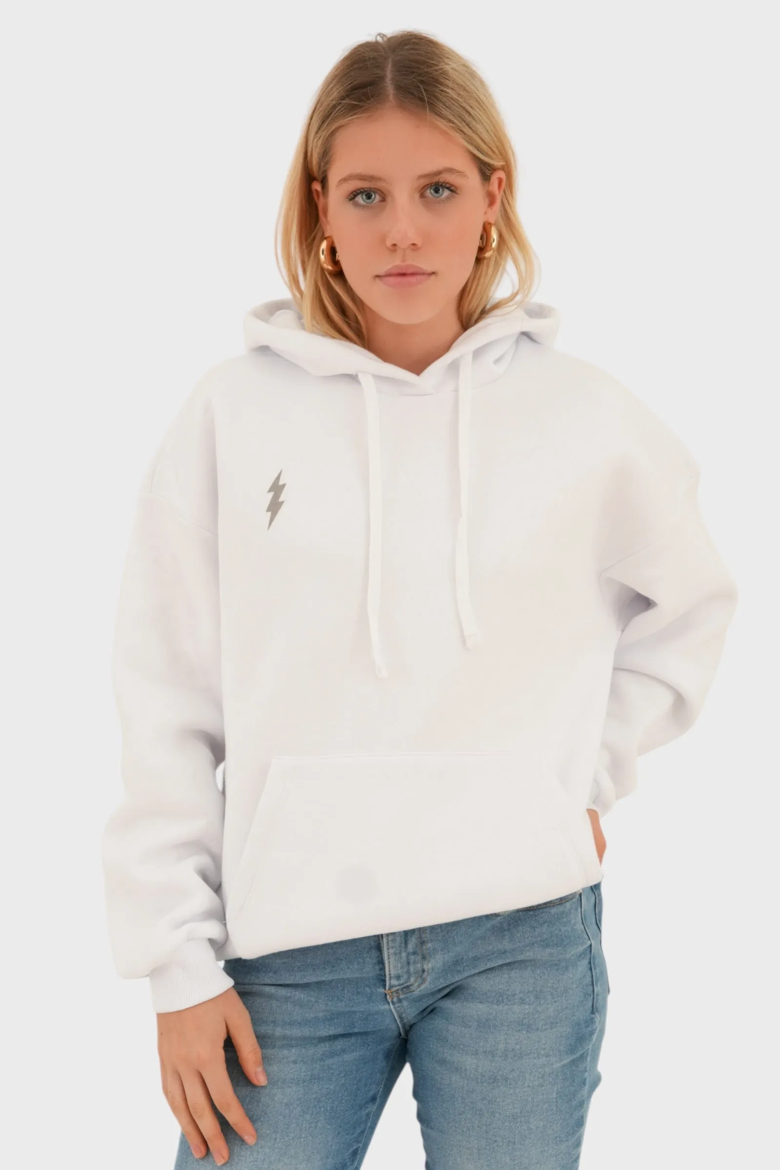 Rock hoodie white