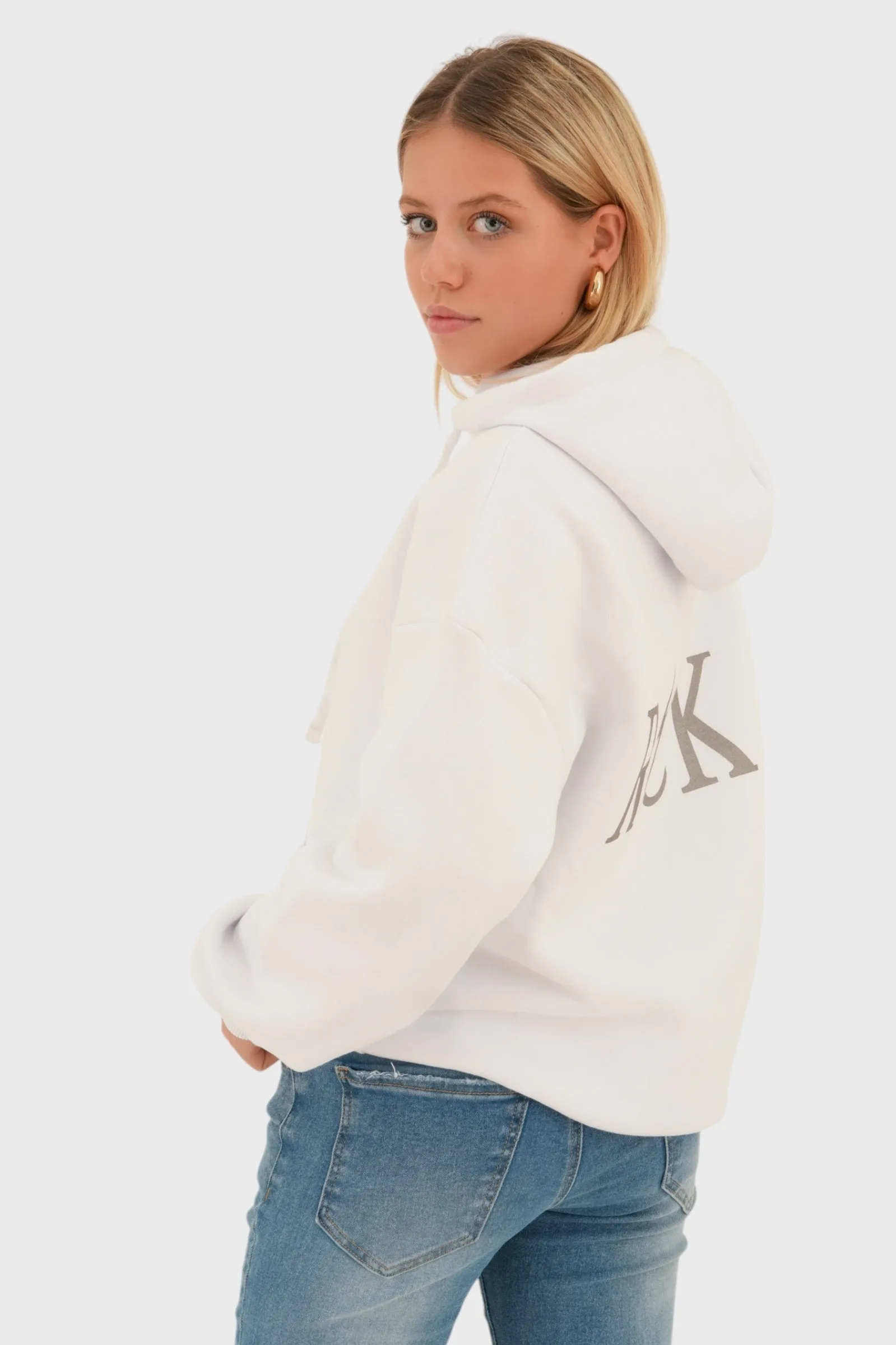 Rock hoodie white