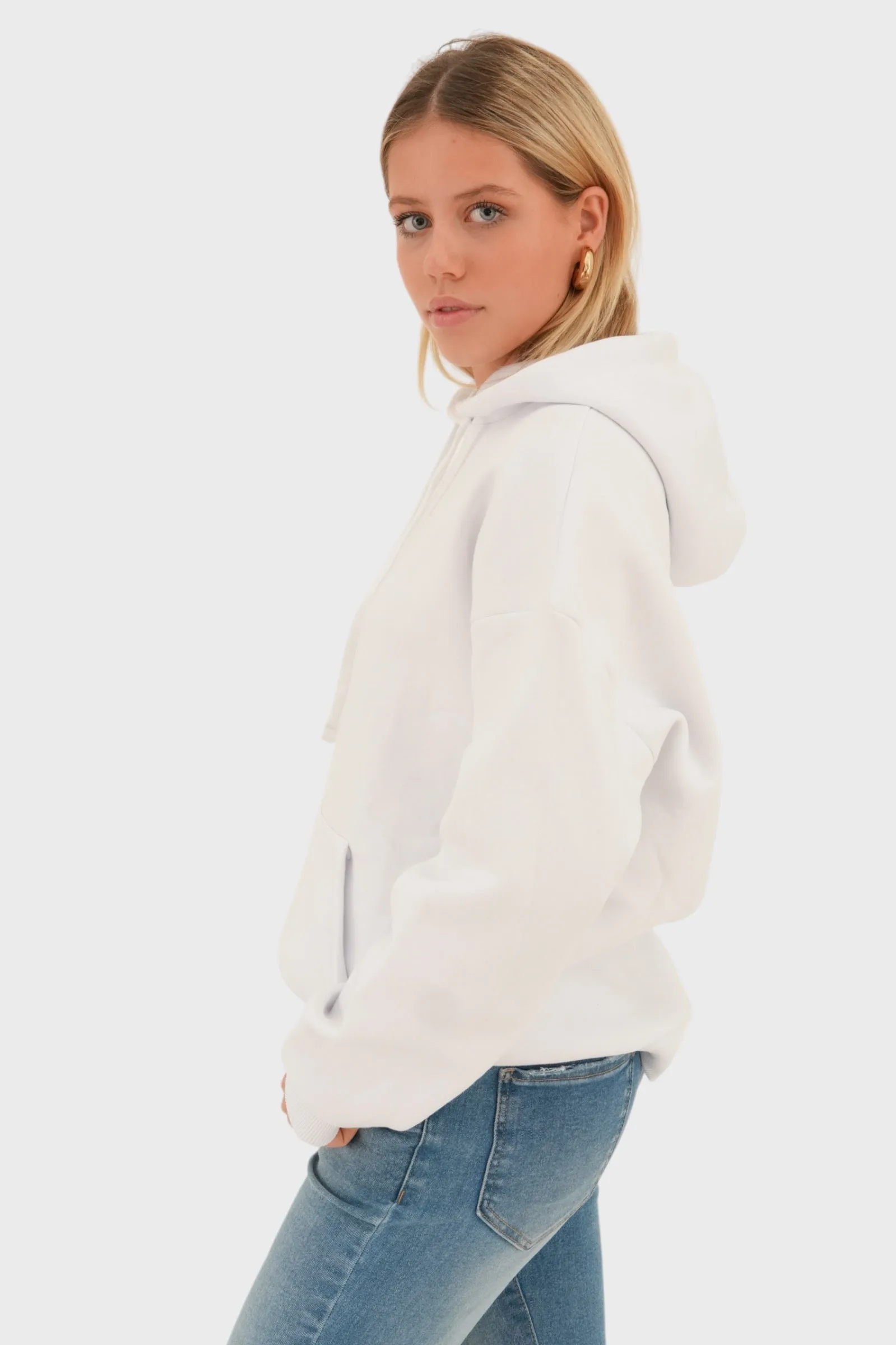 Rock hoodie white