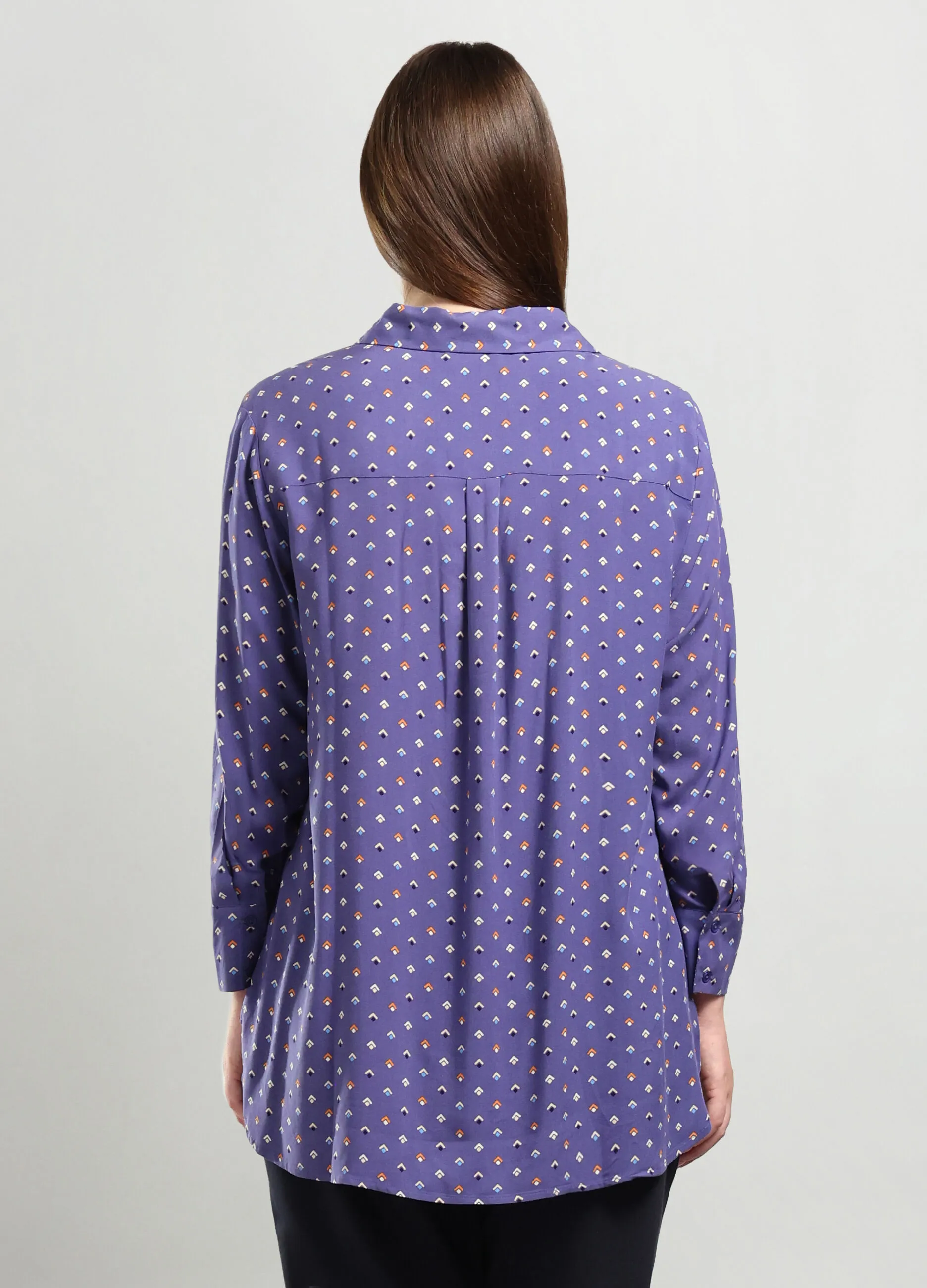 ROSA THEA  Camicia in pura viscosa donna curvy