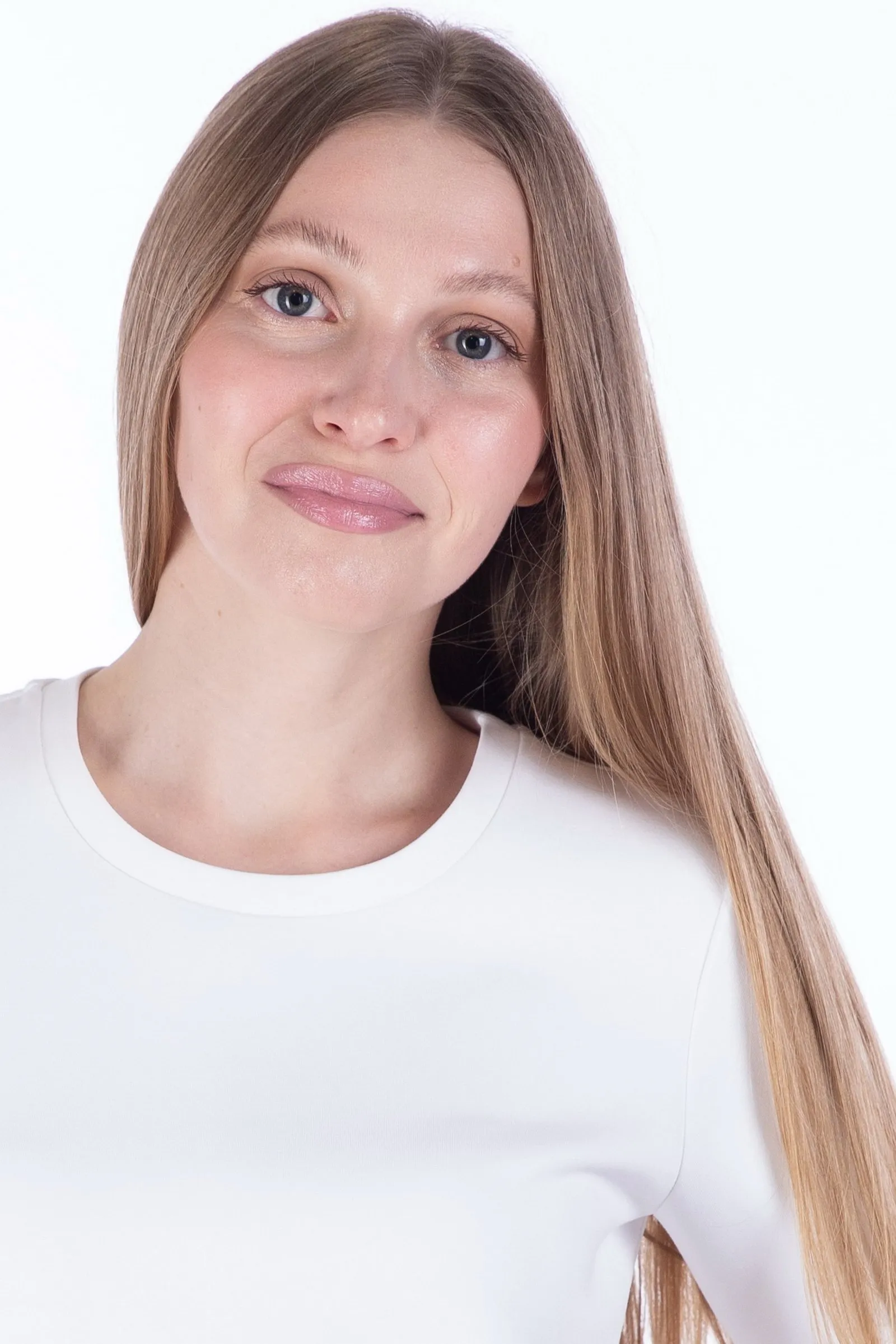 ‘S MAX MARA T-shirt in jersey scuba con logo FIANCO