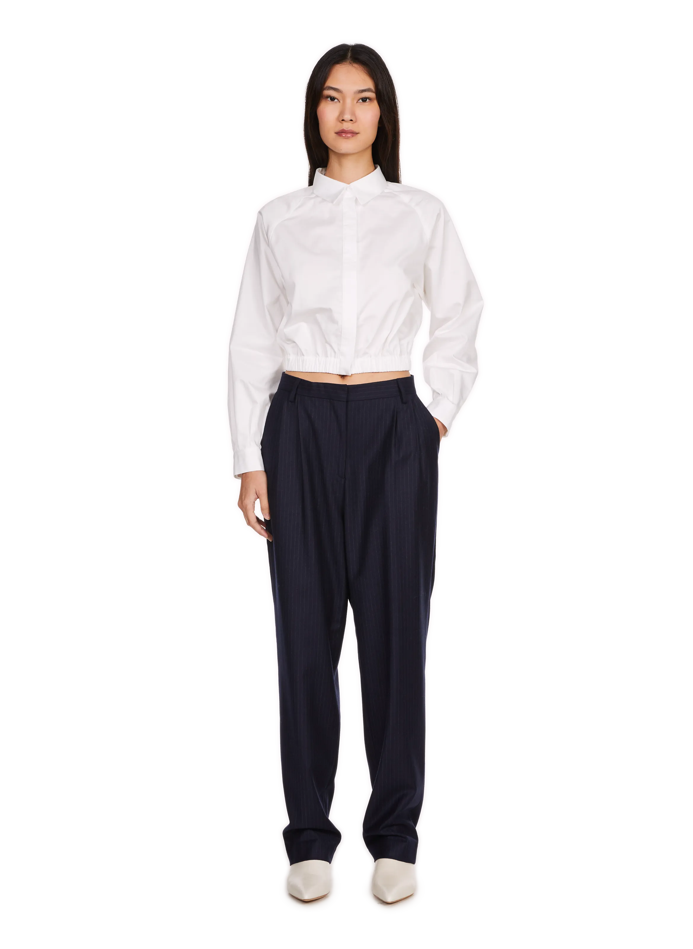  SAISON 1865   USHO - Camicia corta in cotone | Bianco