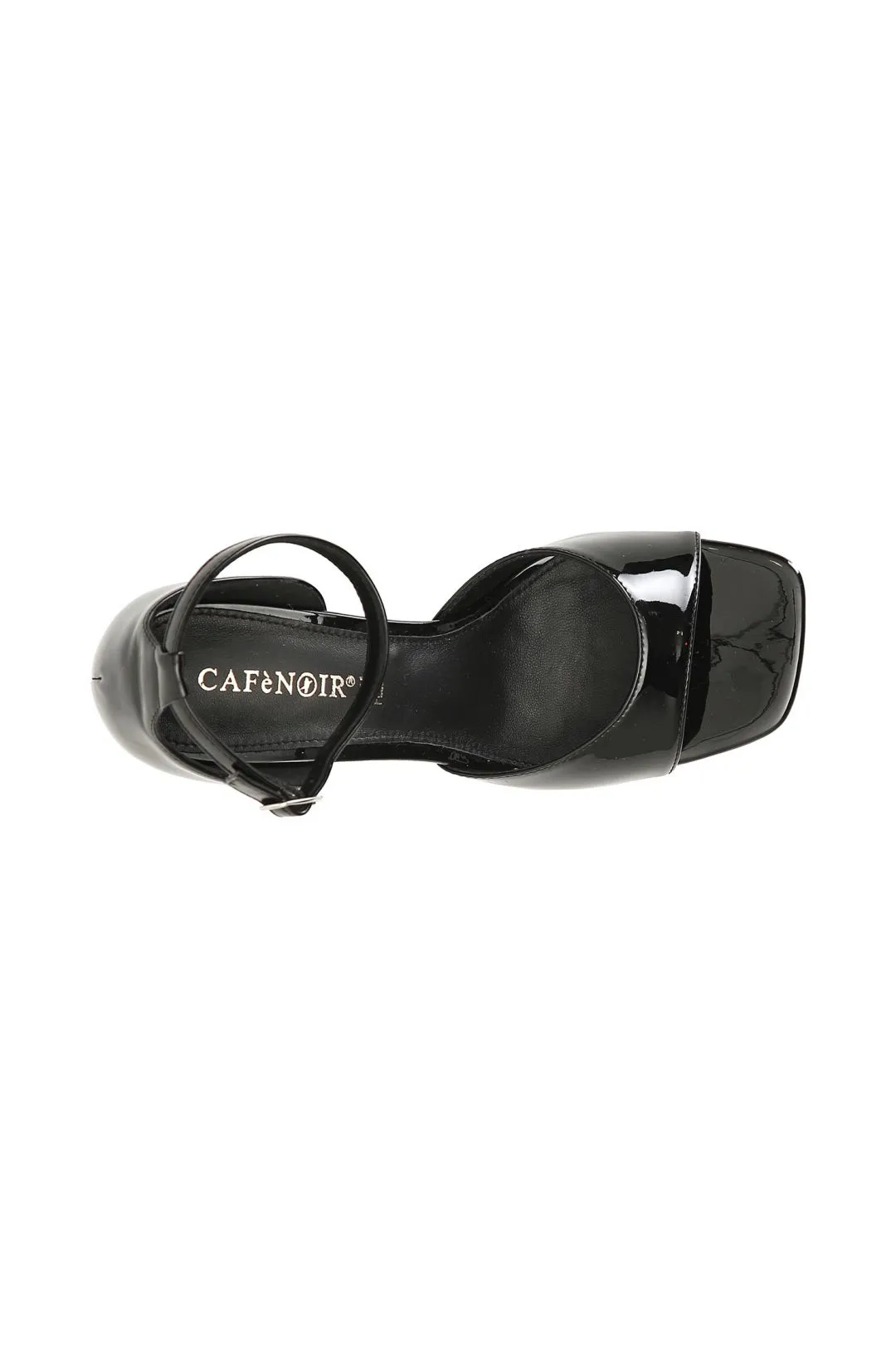 sandali con toppone nero