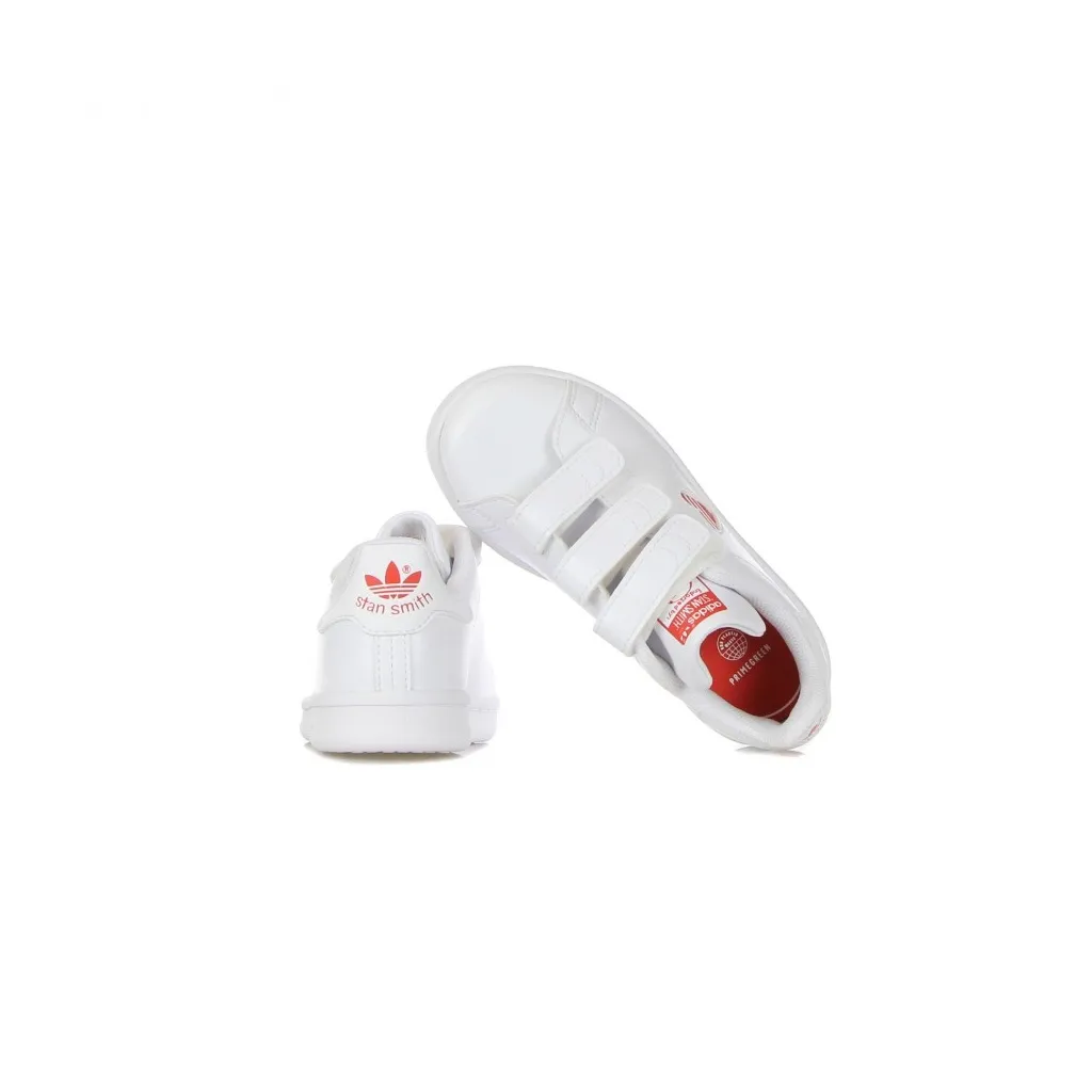 SCARPA BASSA BAMBINO STAN SMITH CF C CLOUD WHITE/VIVID RED/CLOUD WHITE