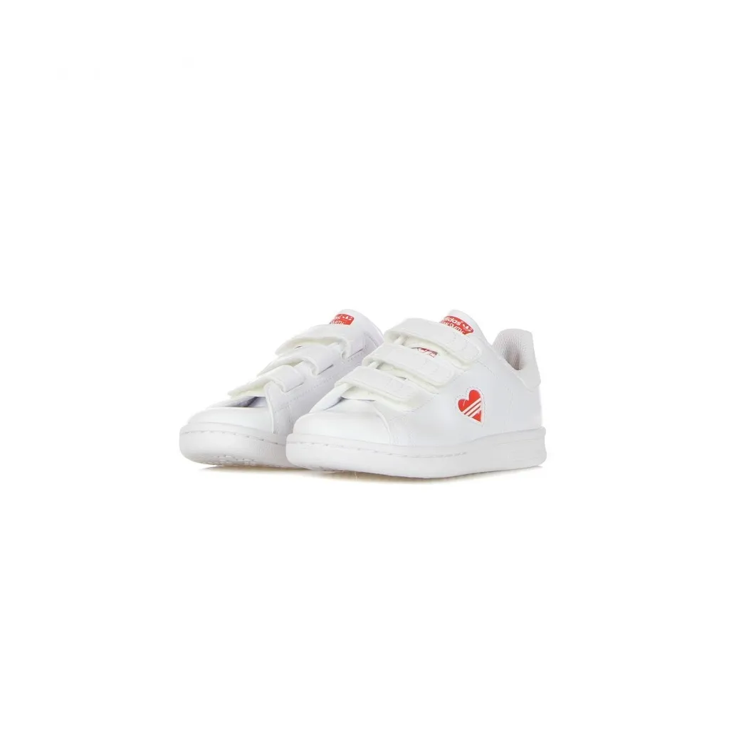 SCARPA BASSA BAMBINO STAN SMITH CF C CLOUD WHITE/VIVID RED/CLOUD WHITE