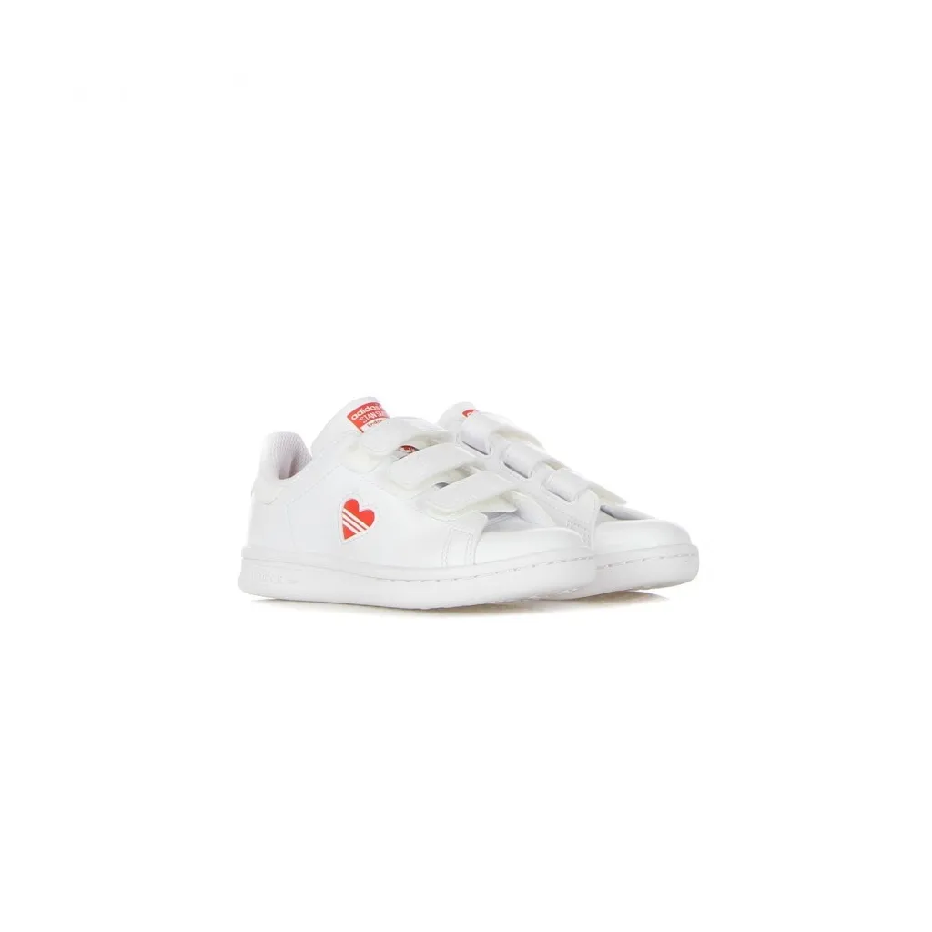 SCARPA BASSA BAMBINO STAN SMITH CF C CLOUD WHITE/VIVID RED/CLOUD WHITE