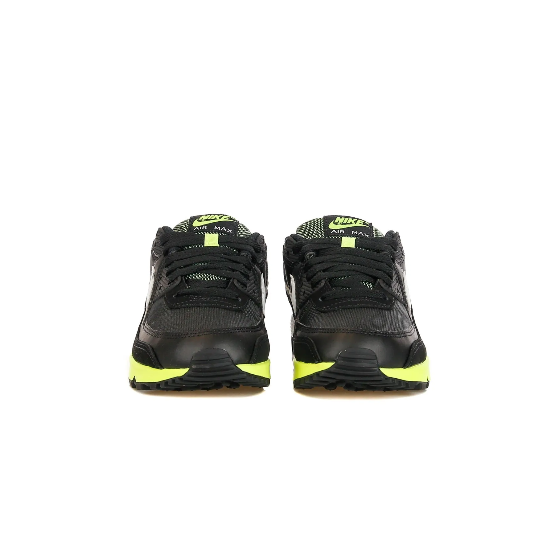 Scarpa Bassa Uomo Air Max 90 Black/white/hot Lime
