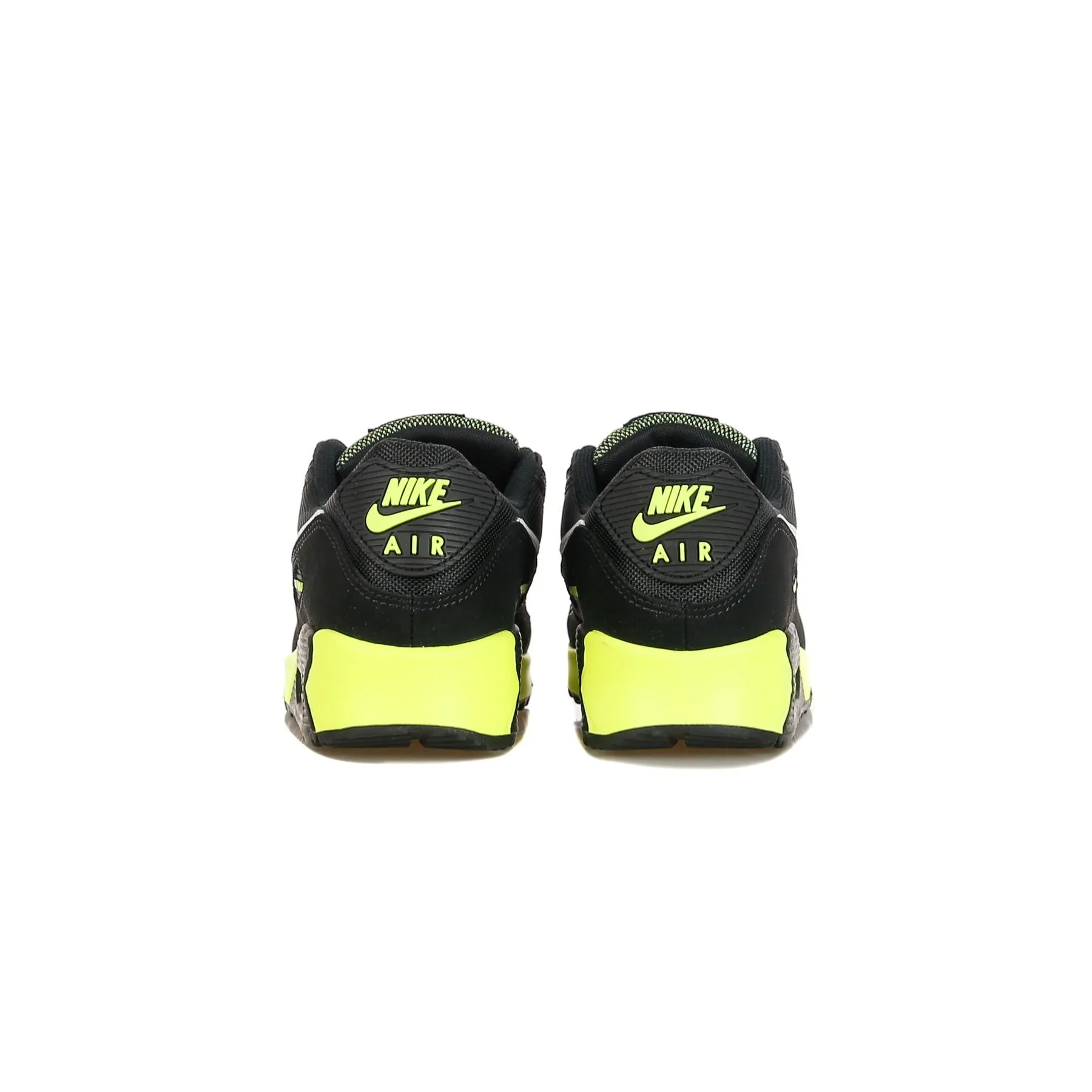 Scarpa Bassa Uomo Air Max 90 Black/white/hot Lime