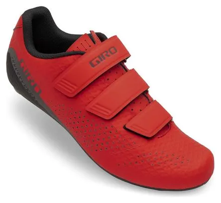 Scarpe da strada rosse Giro STYLUS