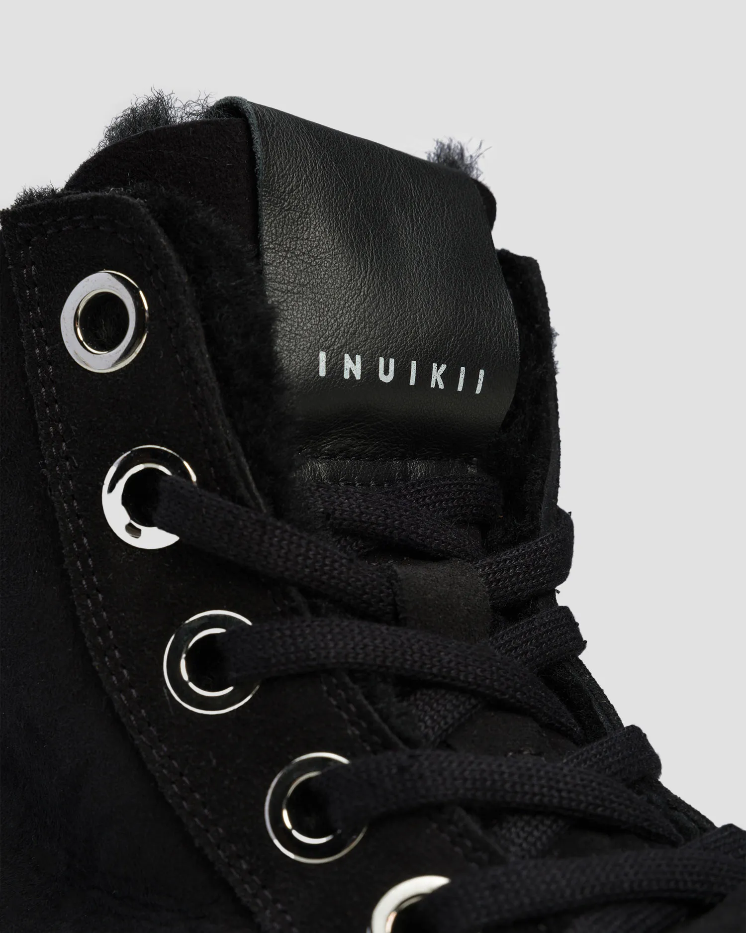 Scarpe invernali nere da donna Inuikii Matilda Shearling 35203028-201