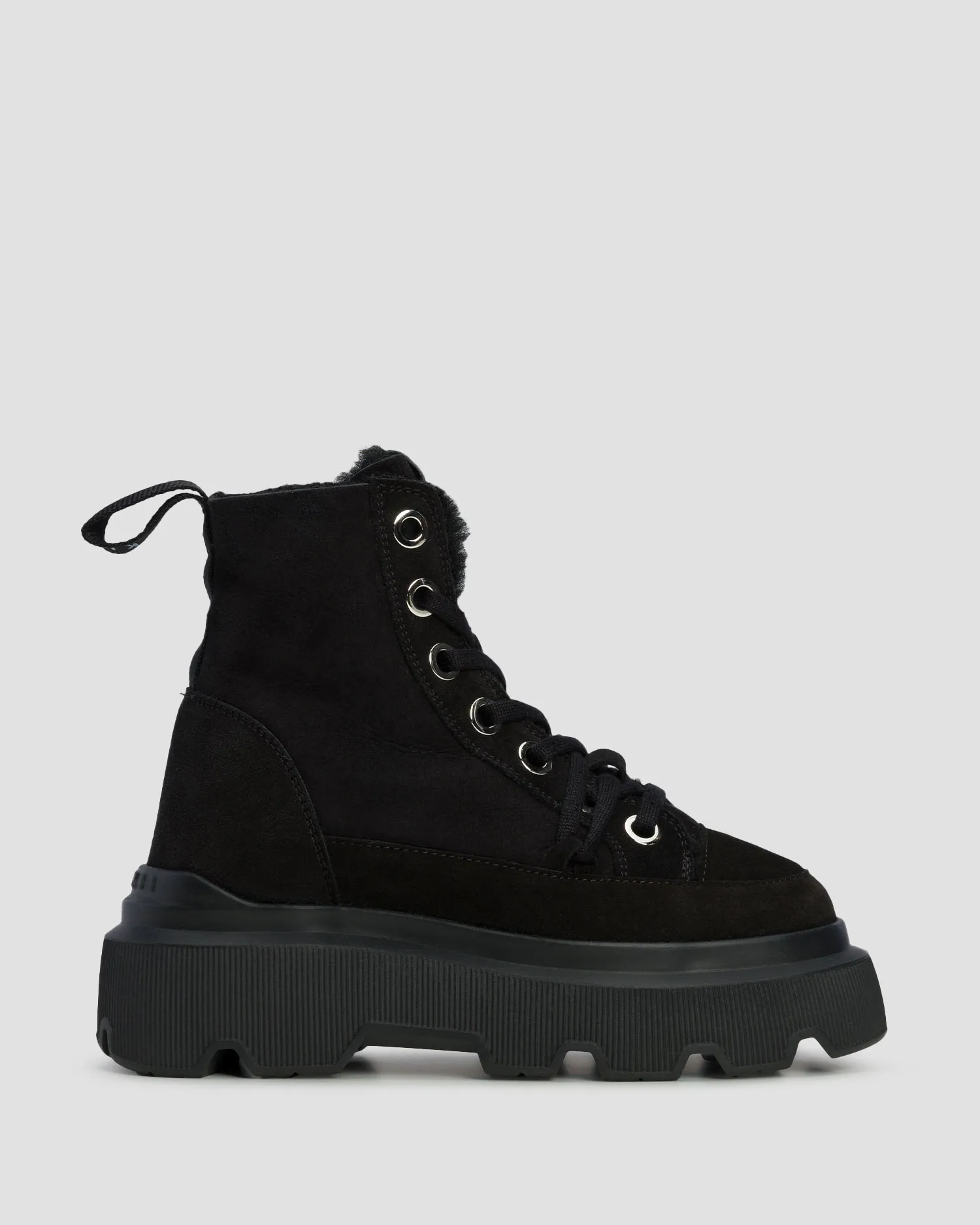 Scarpe invernali nere da donna Inuikii Matilda Shearling 35203028-201