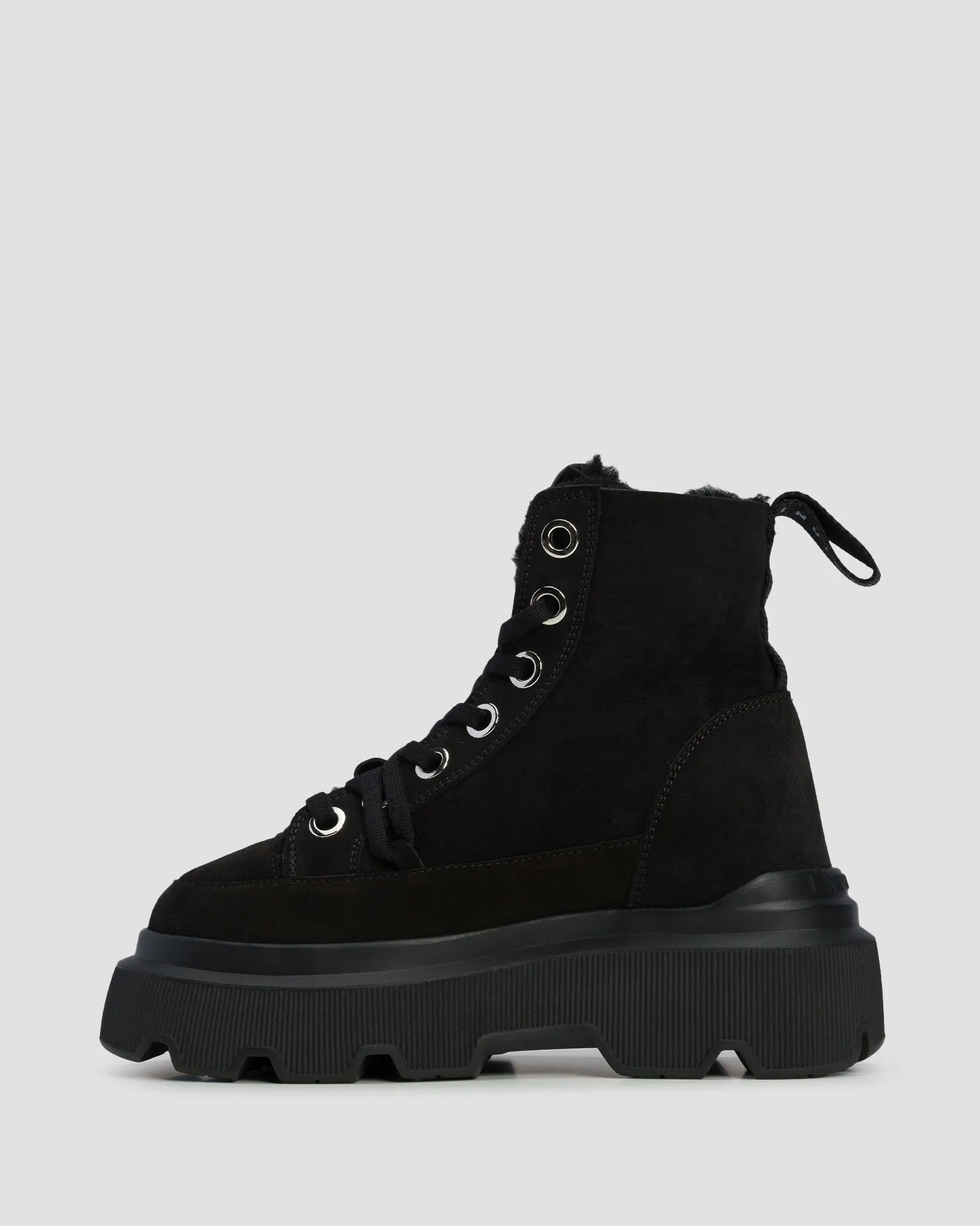 Scarpe invernali nere da donna Inuikii Matilda Shearling 35203028-201