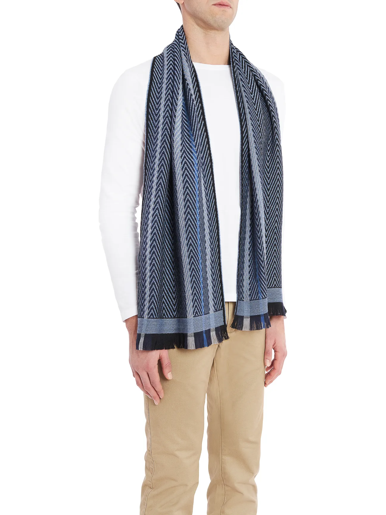 SCIARPA      LANA  SC12WOU80590002 NERO GRIGIO 0003