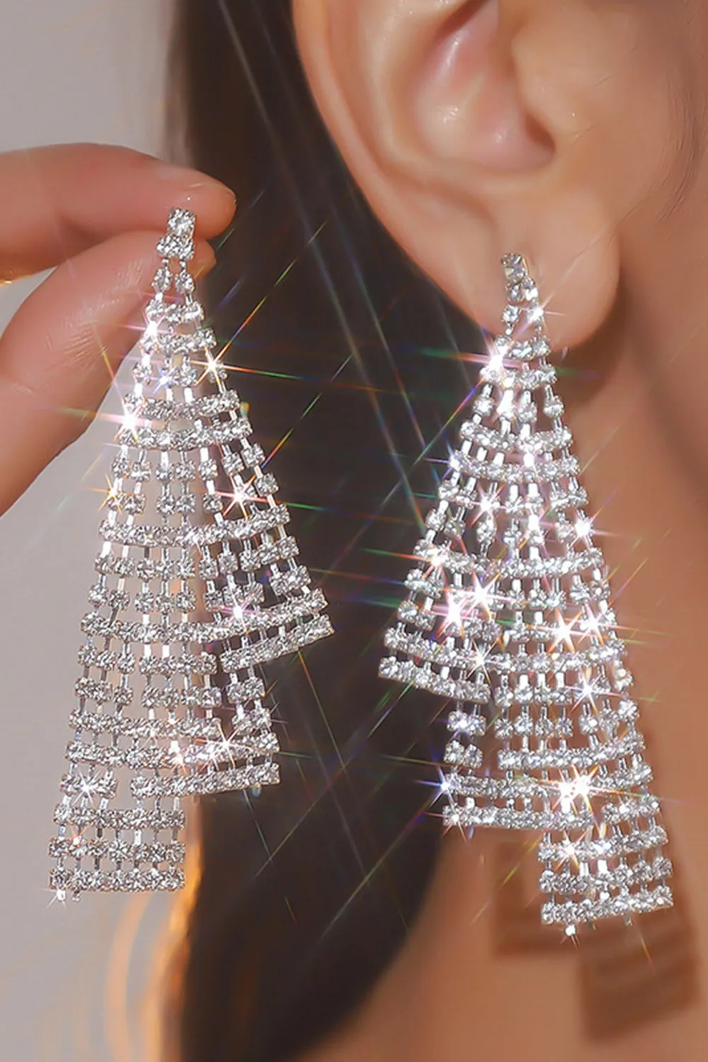 Scintillante Sirena Spalline sottili Dorato Split Front Paillettes Abito Lungo Ballo con Set di Accessori