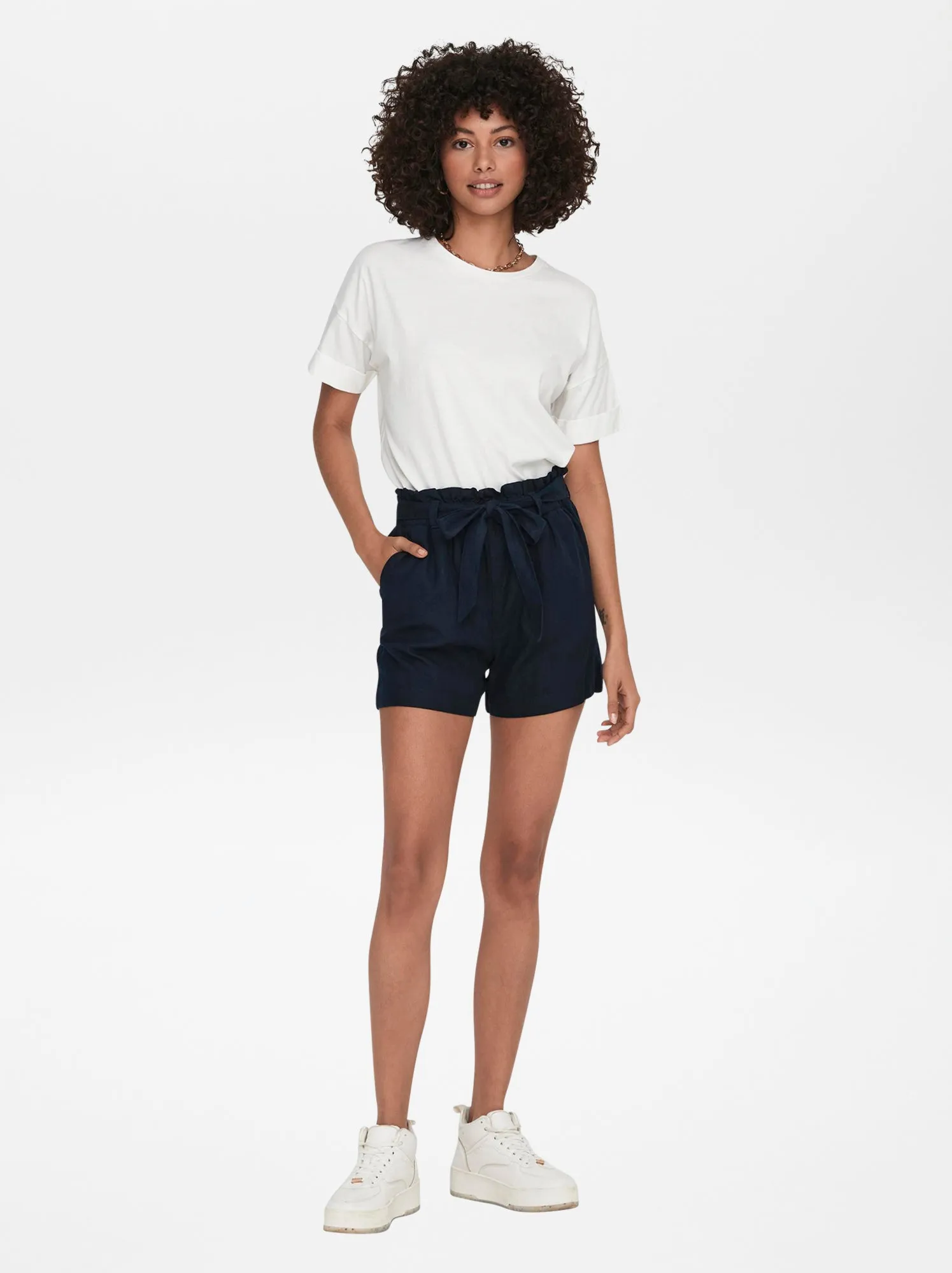 Shorts in lino 'JDY' - BLU