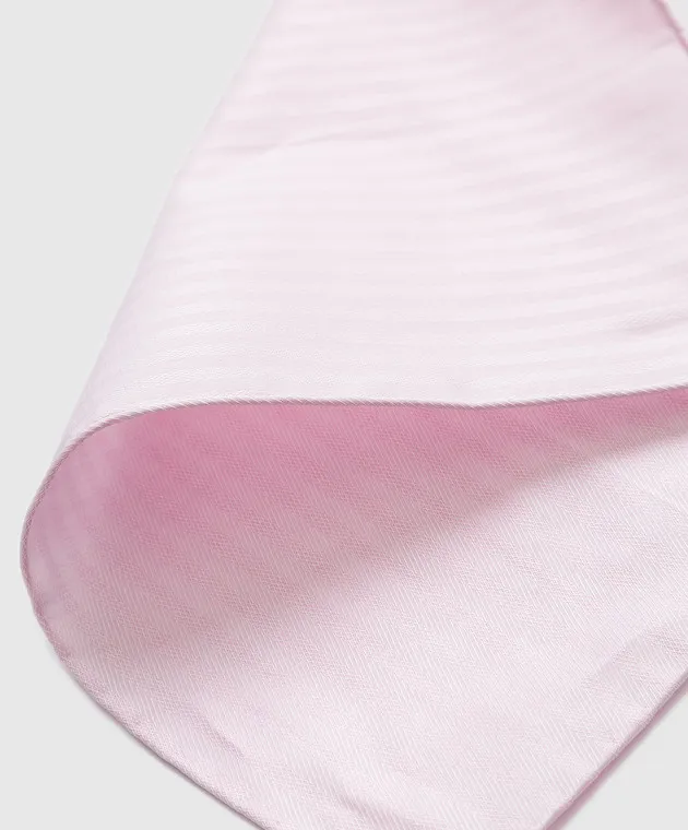 Stefano Ricci Sciarpa a righe rosa per bambini YFZ25COLJ1754