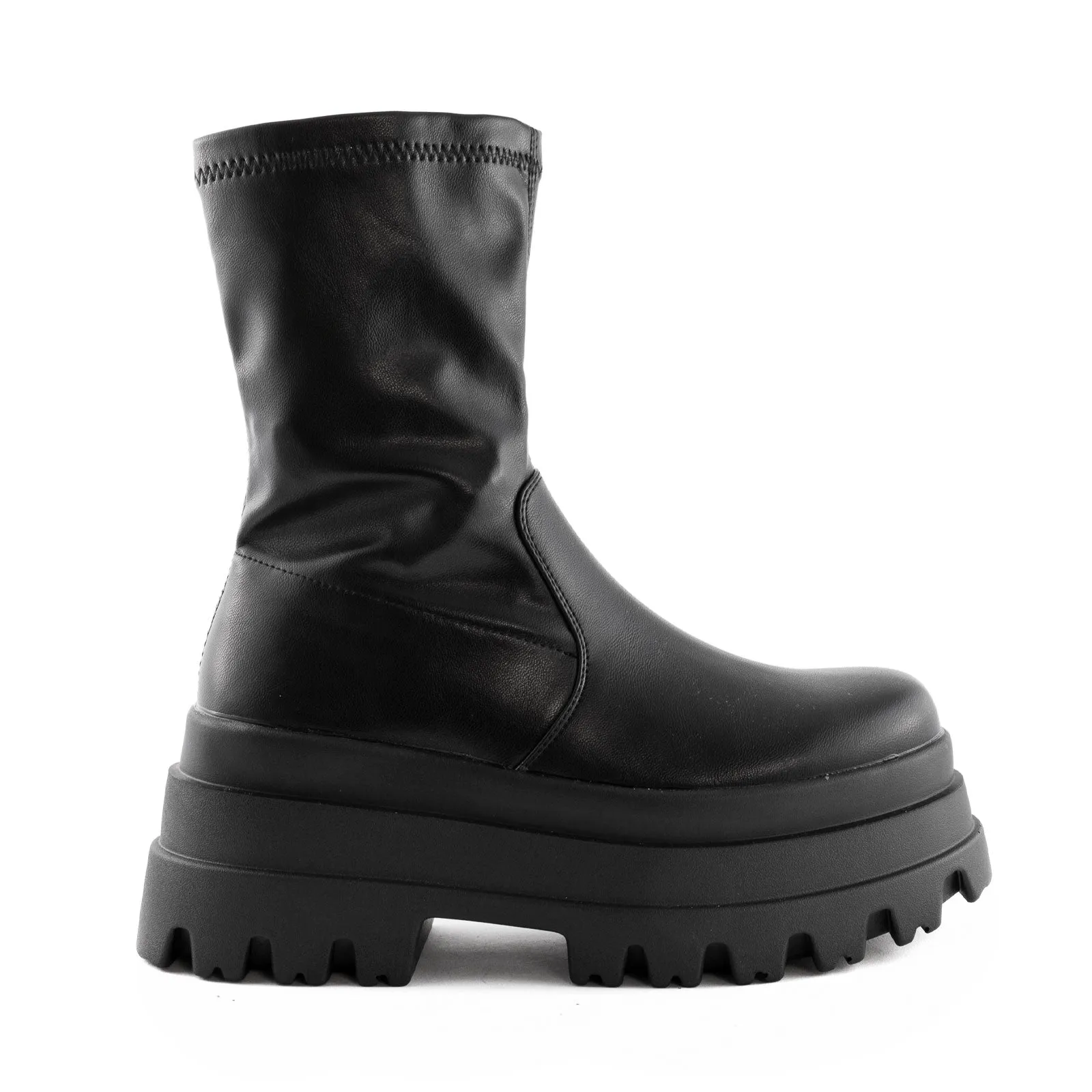 Stivali Carrarmato Biker Boots Elastici Casual 52062