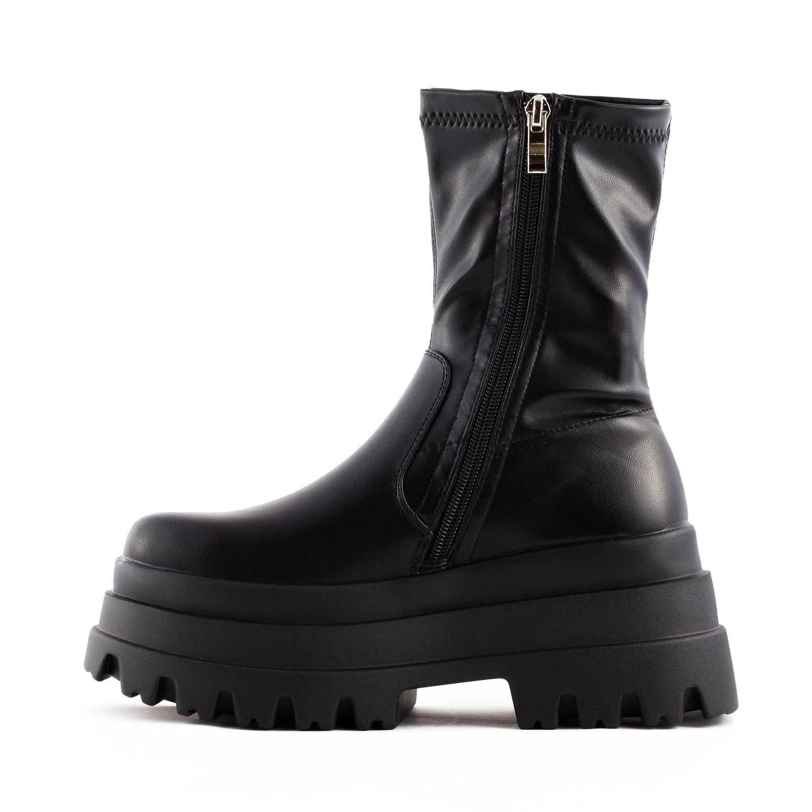 Stivali Carrarmato Biker Boots Elastici Casual 52062
