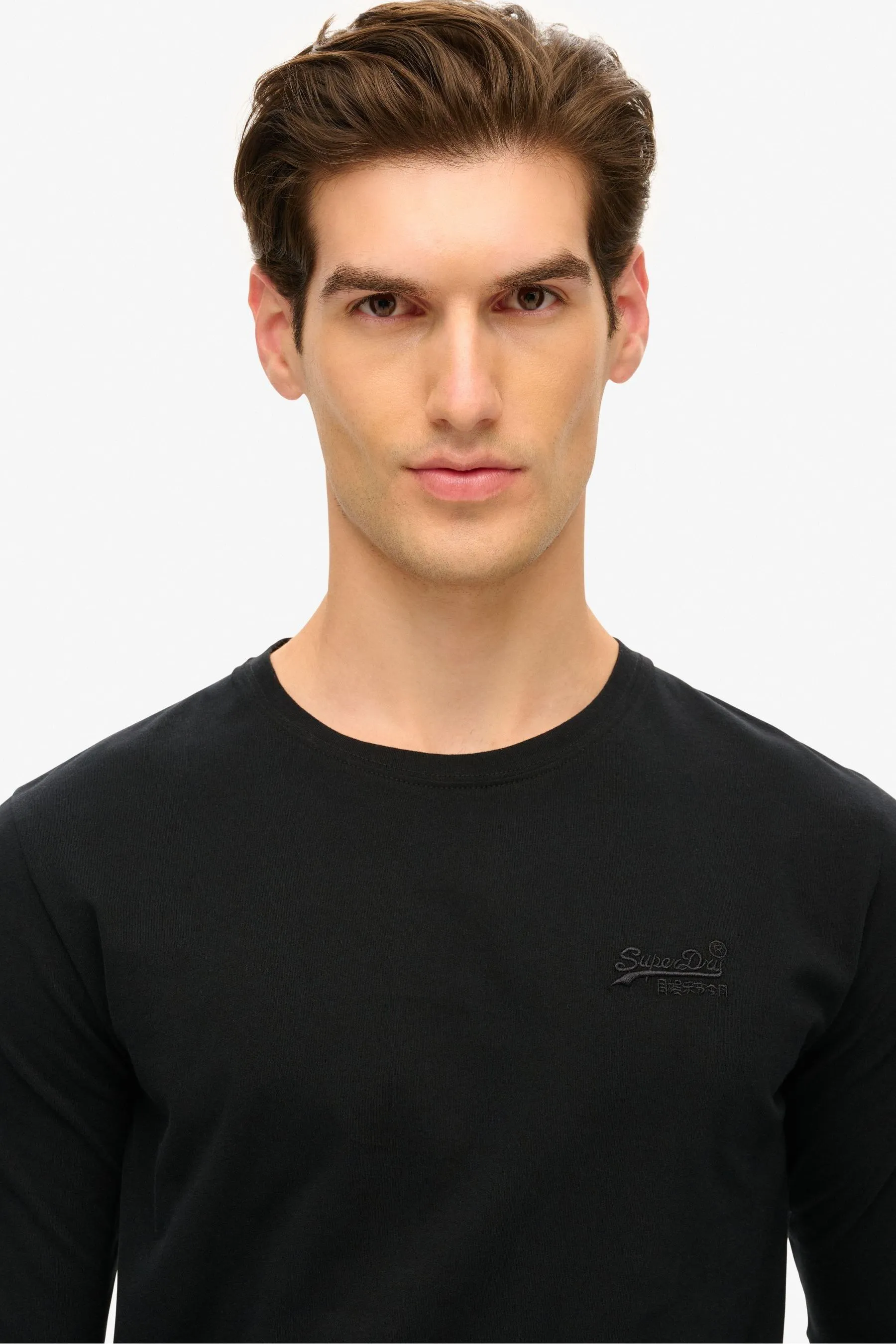 Superdry 100% Cotton Essential Logo Long Sleeve Top    