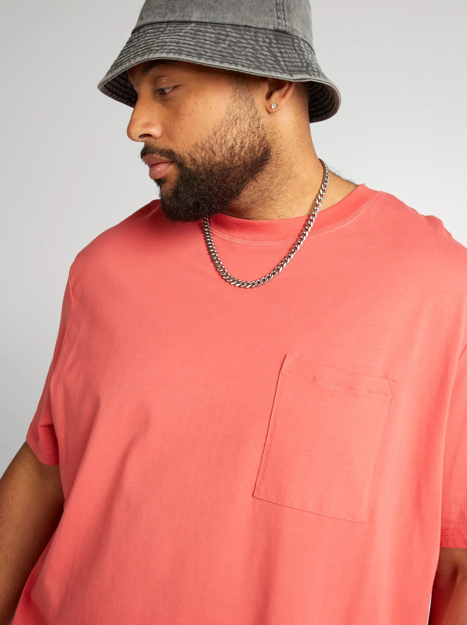 T-shirt in jersey tinta unita - ARANCIONE