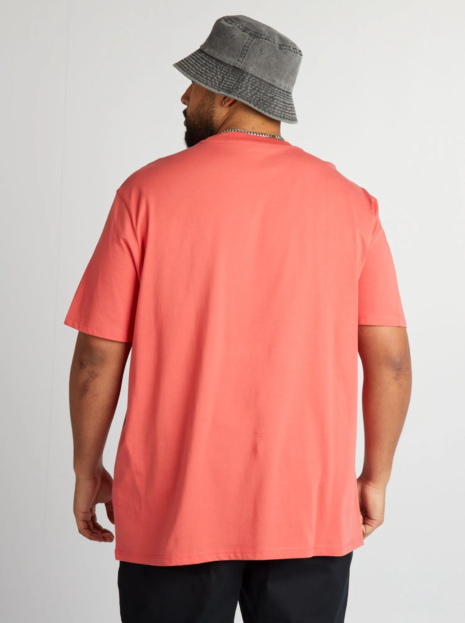 T-shirt in jersey tinta unita - ARANCIONE