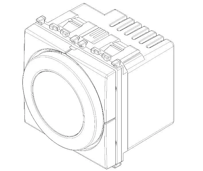 Termostato Rotella Connesso IoT 2 Mod. Bianco Vimar 02973.B