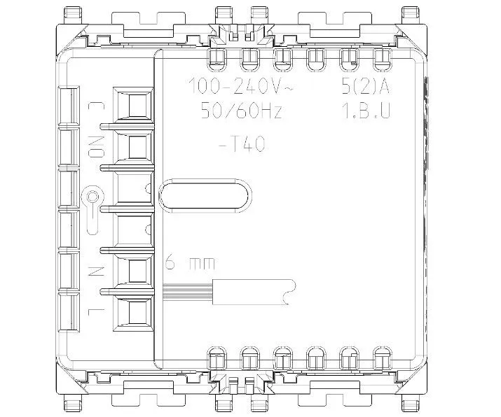 Termostato Rotella Connesso IoT 2 Mod. Bianco Vimar 02973.B