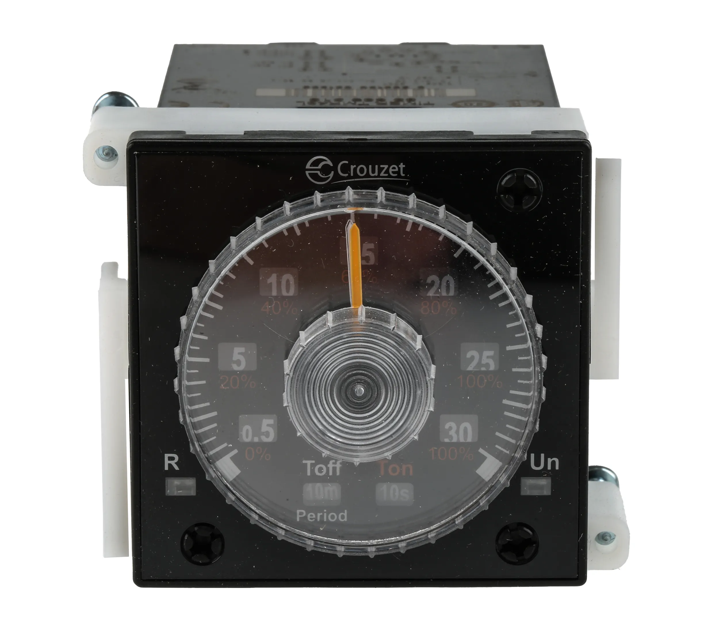 Timer Relay Crouzet, intervallo 0.02 → 300 h, 0.02 → 300 min, 0.02 → 300s, 2 poli, DPDT, A pannello