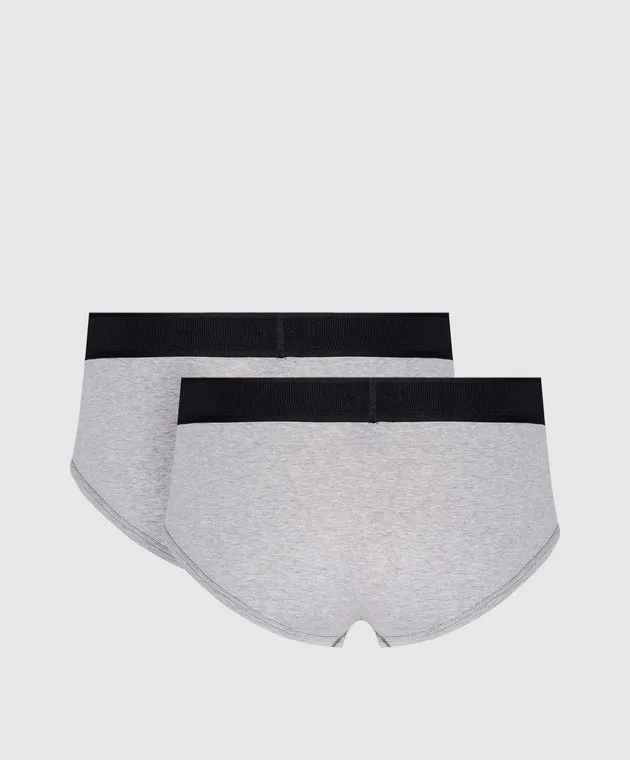 Tom Ford Set di slip grigi con logo T4XC11040