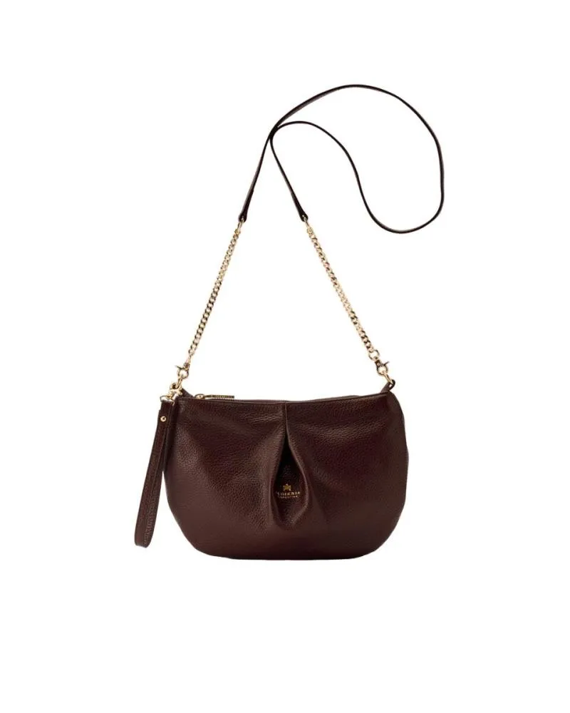 TRACOLLA CUOIERIA FIORENTINA IN PELLE EMMA POUCH 6003 230 CIOCCOLATO